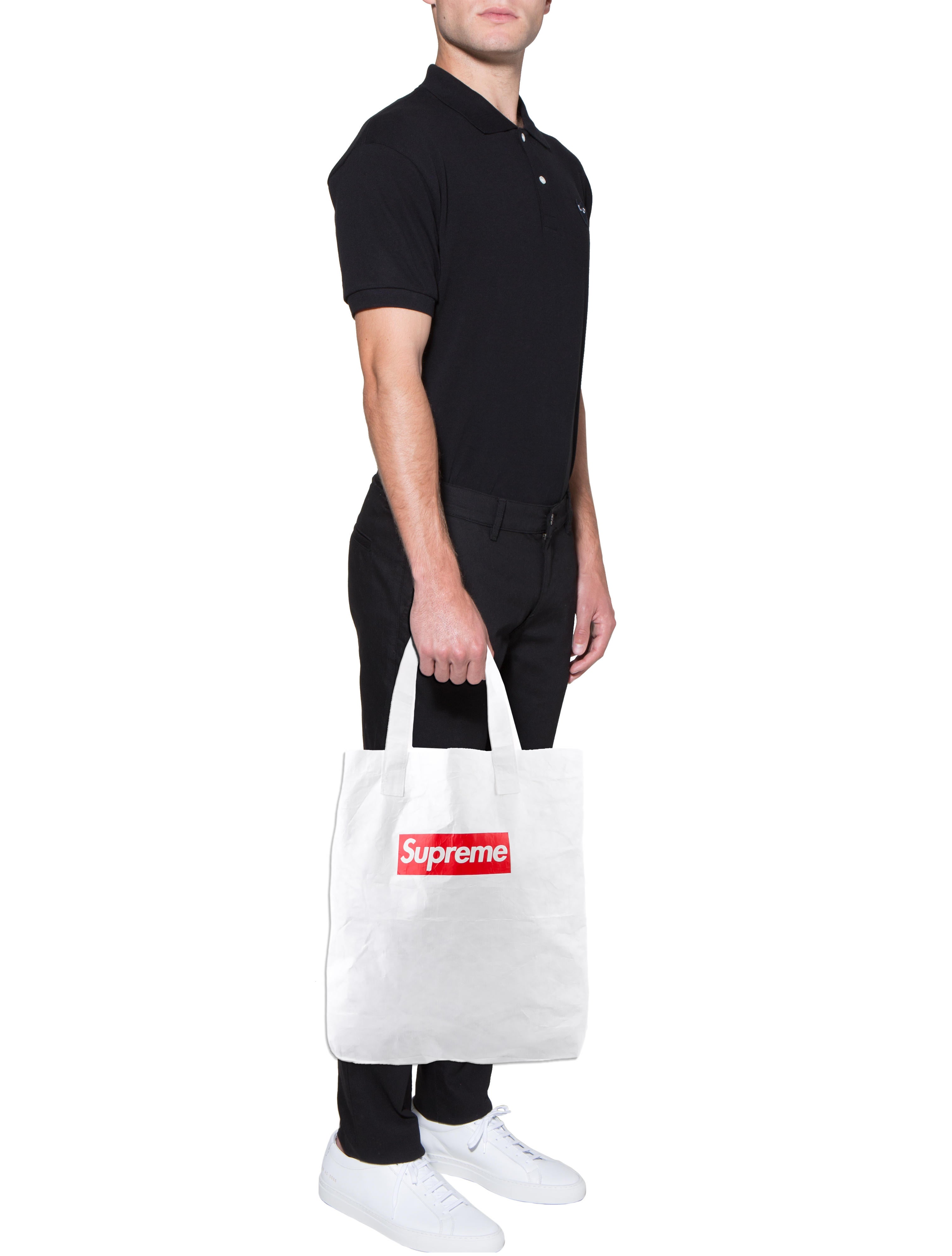Supreme Paper Tote Bag w/ Tags - White Totes, Bags - WSPME21593