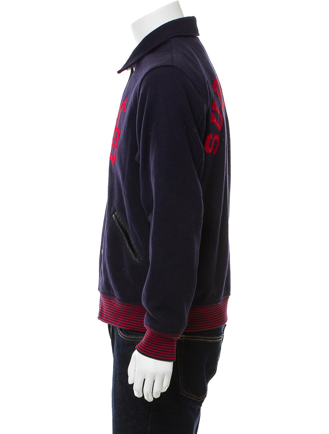 Supreme Thrill of Victory Varsity Bomber Jacket - Blue Outerwear