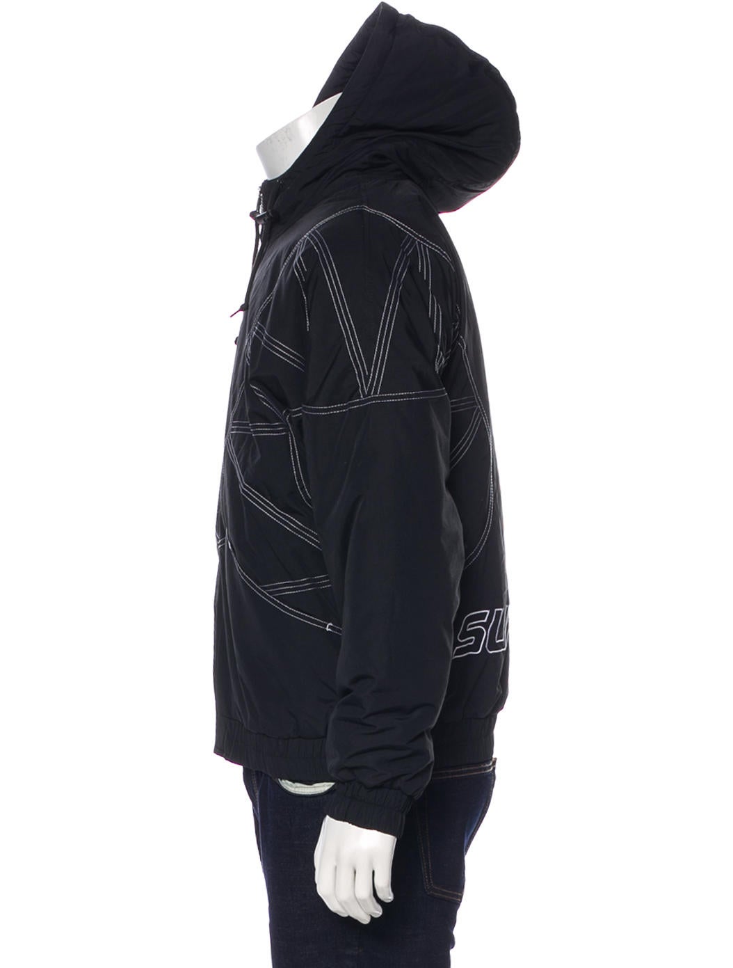 supreme zig zag stitch puffy jacket