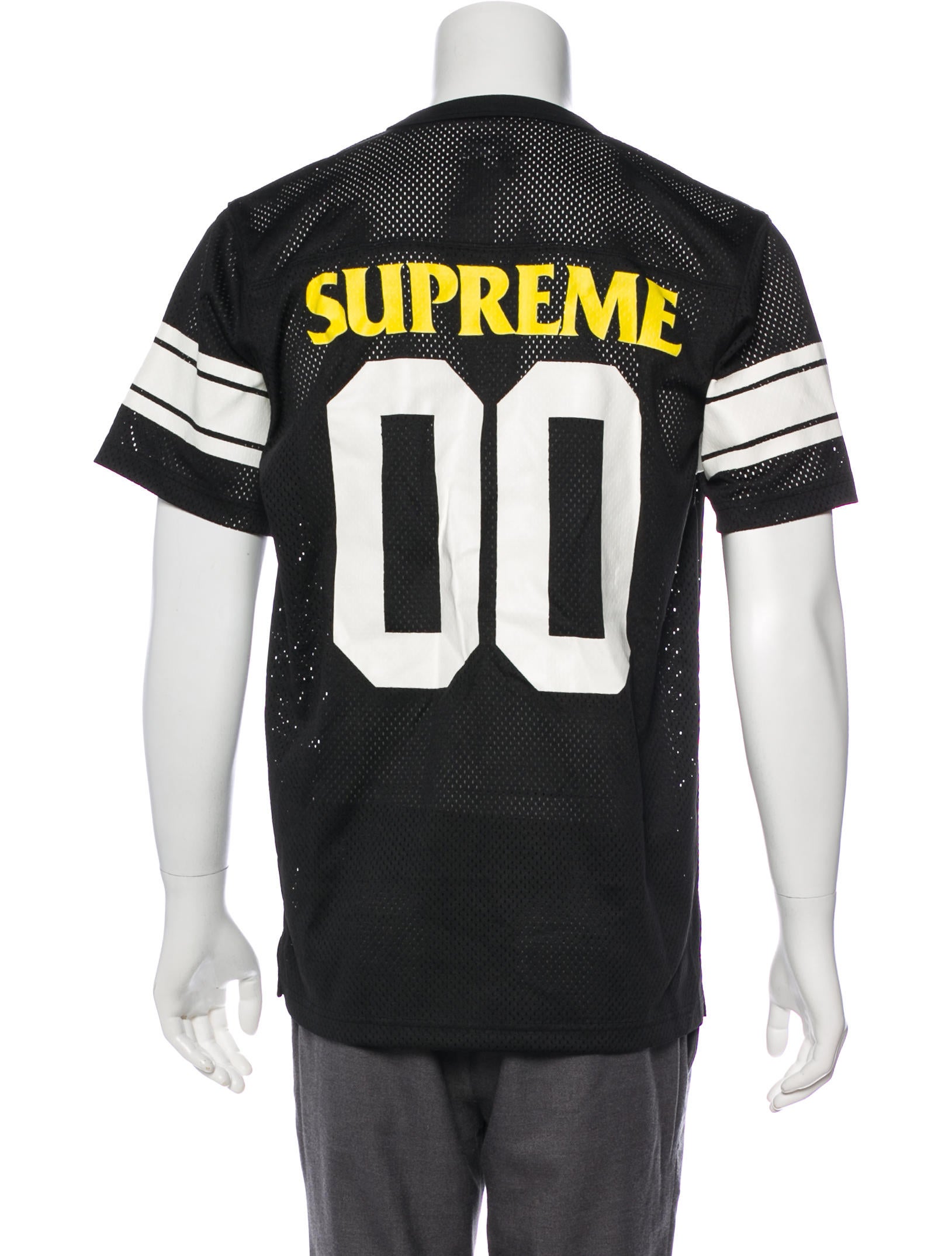 Supreme x Anti Hero Football Jersey w/ Tags - Black T-Shirts