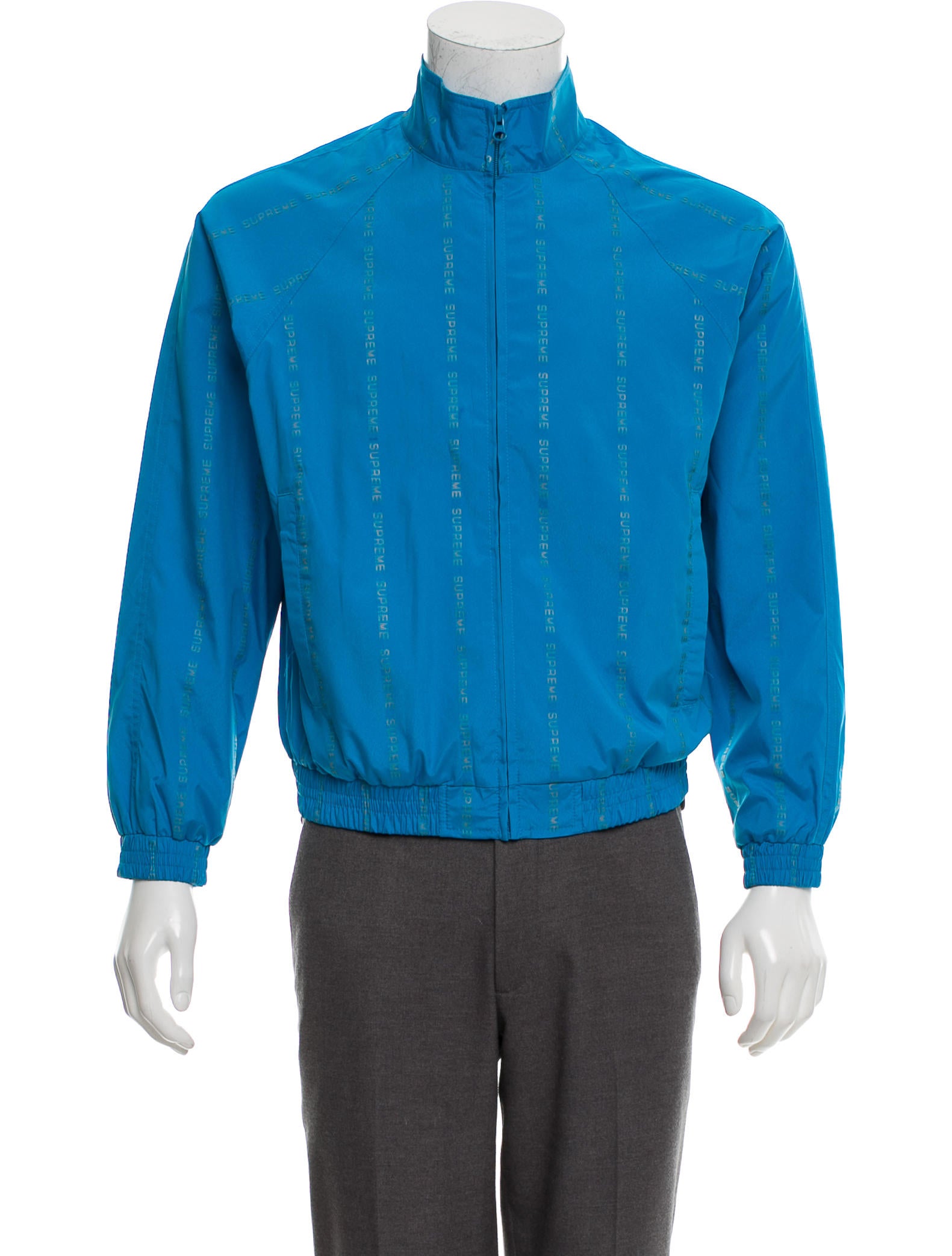 reflective text track jacket