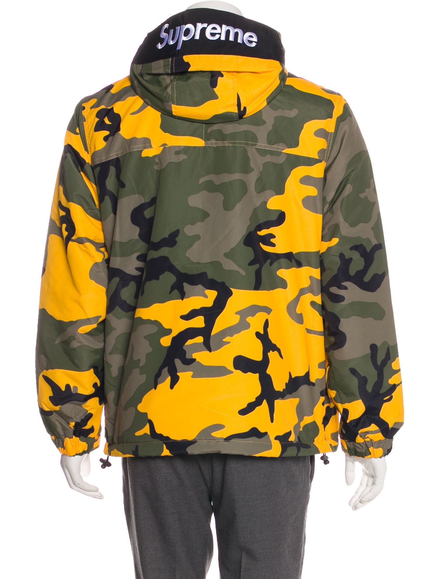 yellow camo supreme jacket