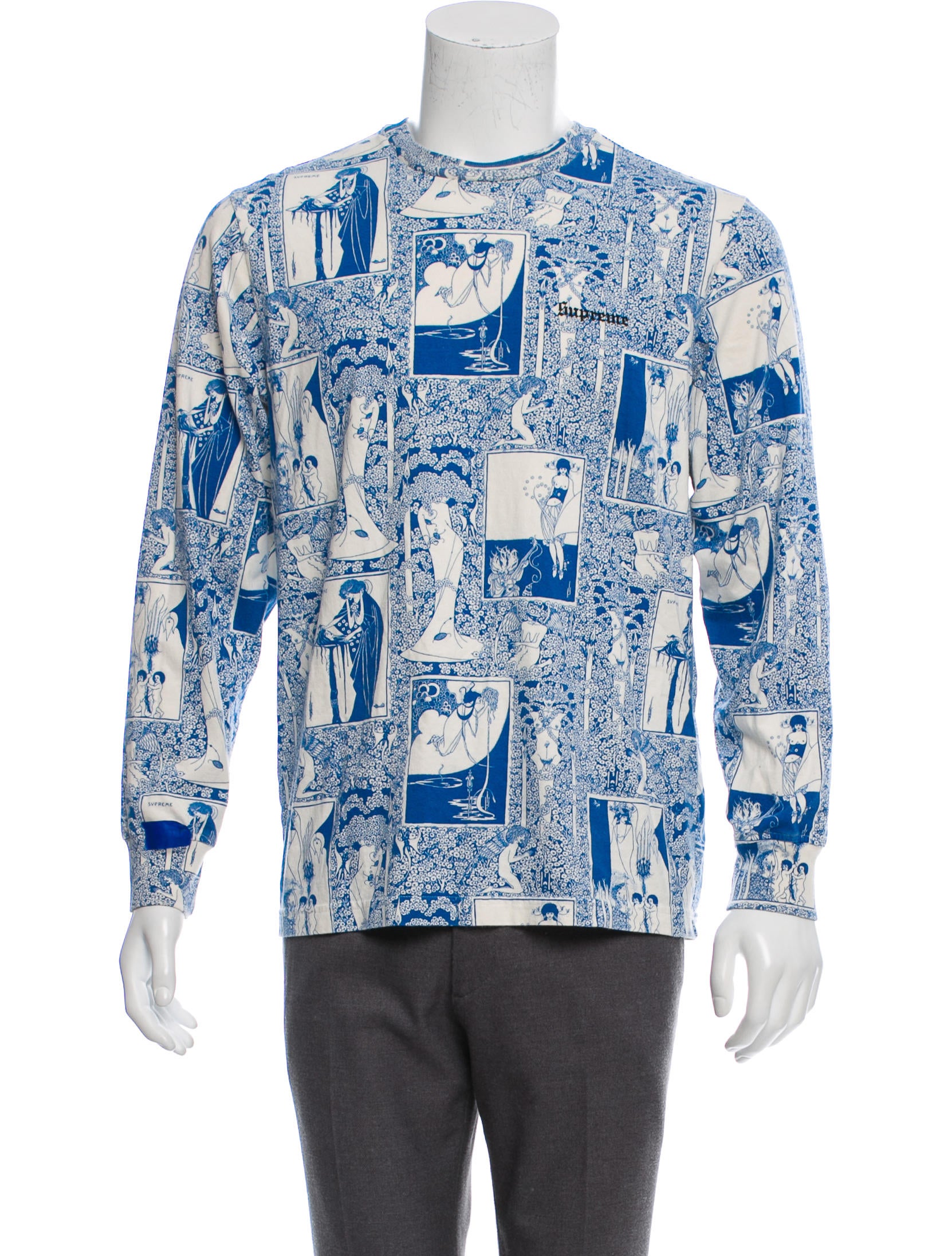 Supreme 2018 Salome L/S Graphic T-Shirt - Blue T-Shirts, Clothing 