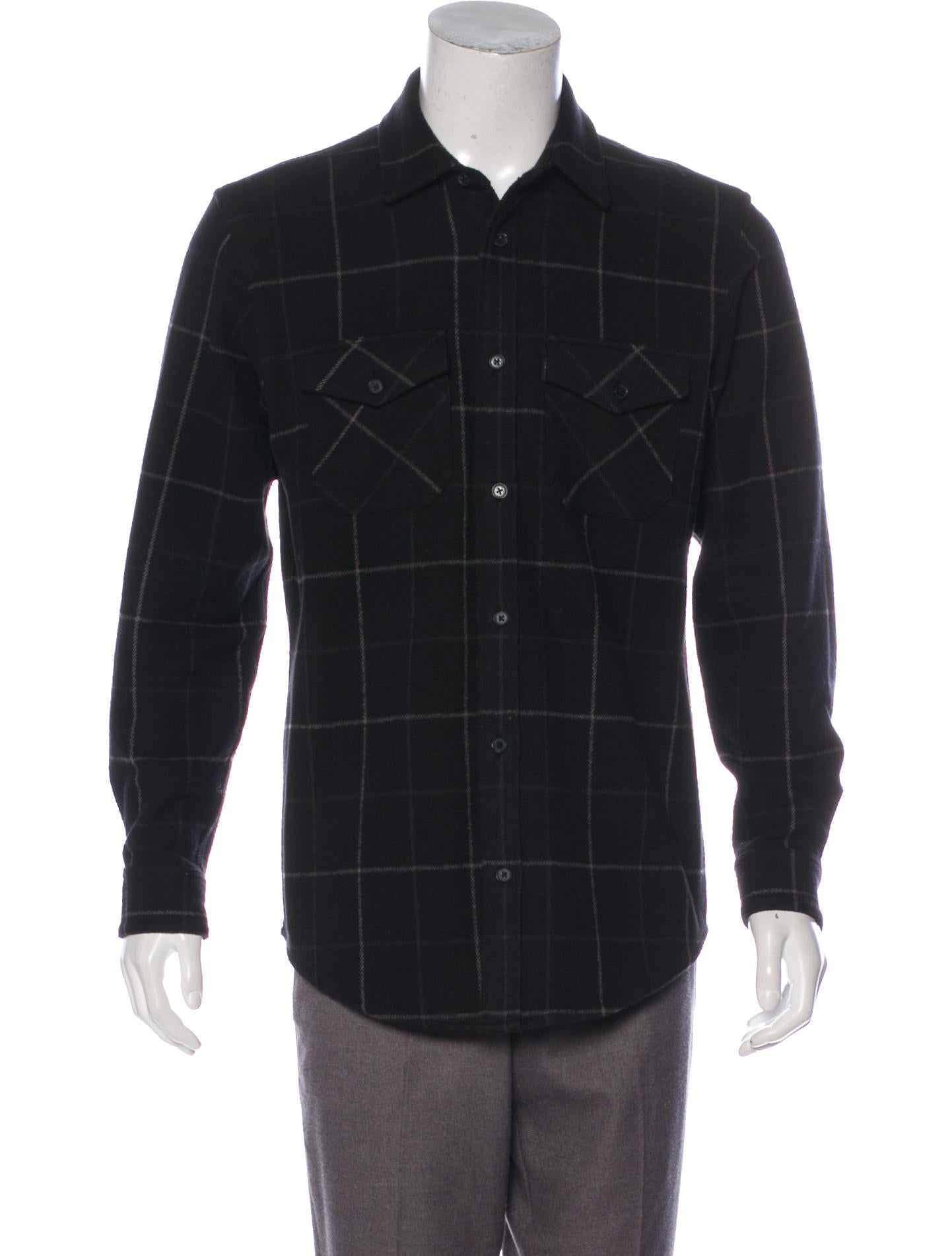 Supreme Heavy Windowpane Shirt M ヘビーフランネルシャツ 肉厚