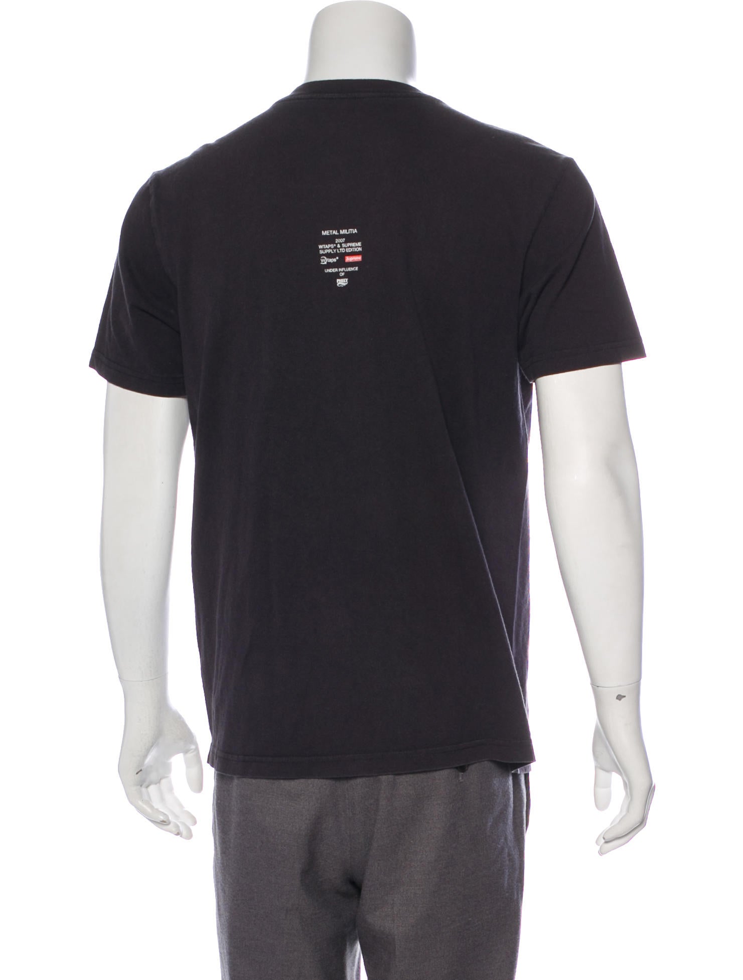Supreme x WTAPS 'Too Black Too Strong' Graphic T-Shirt - Black T