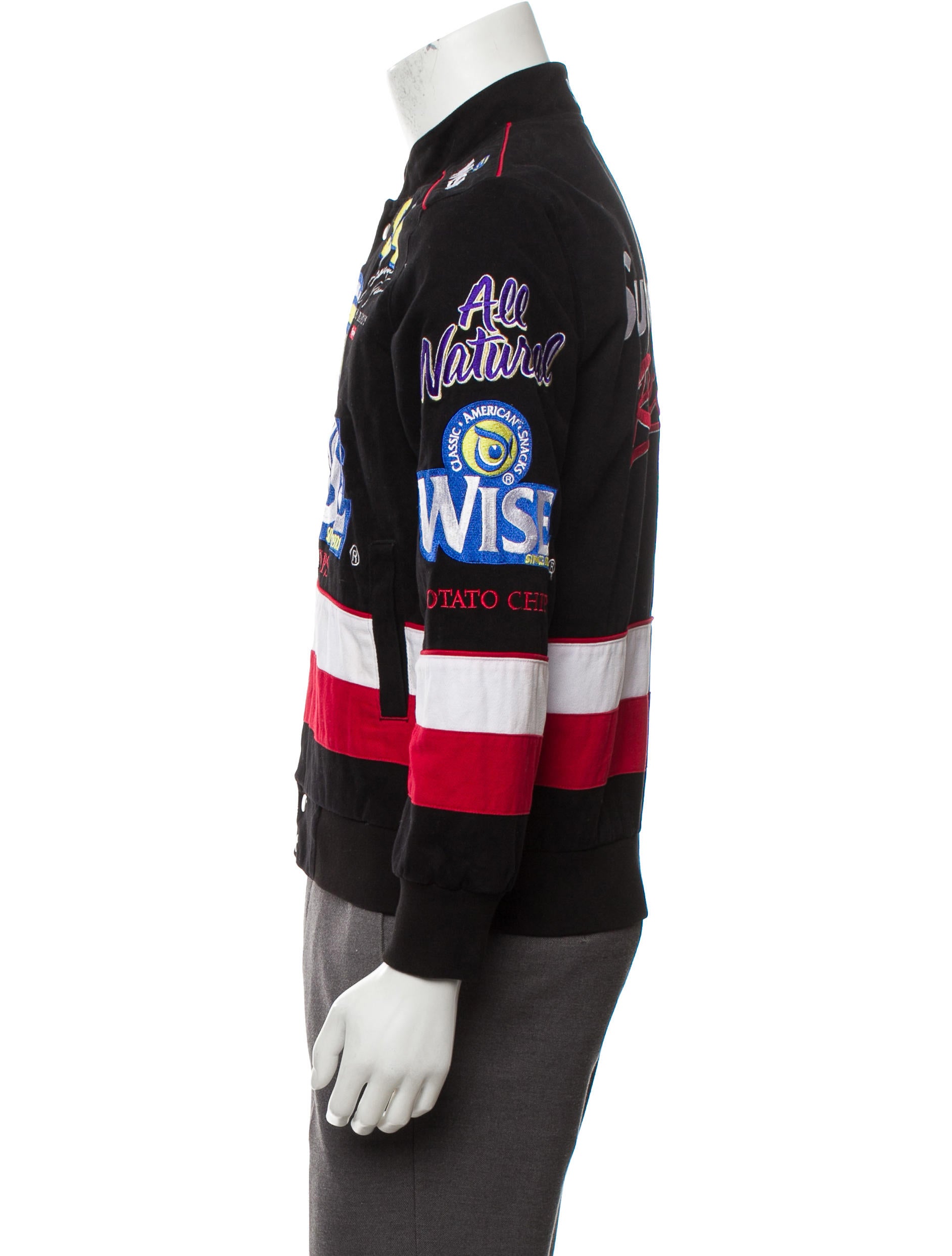 Supreme Wise Racing Jacket - Black Outerwear, Clothing