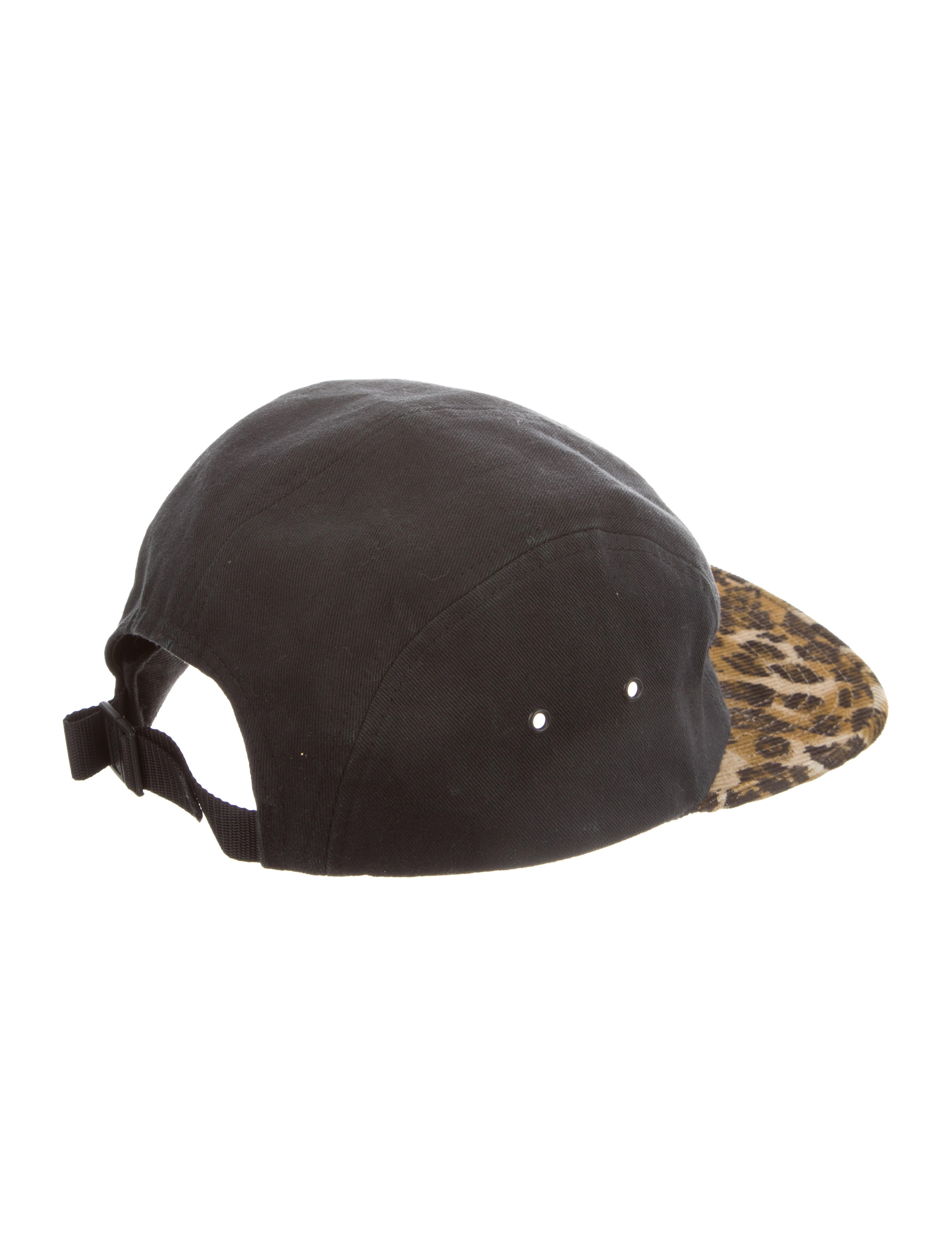 完売anytee Leopard Camo Cap FW11 Supreme Safari Leopard Olive Box Logo 5 Panel Camp Cap Hat