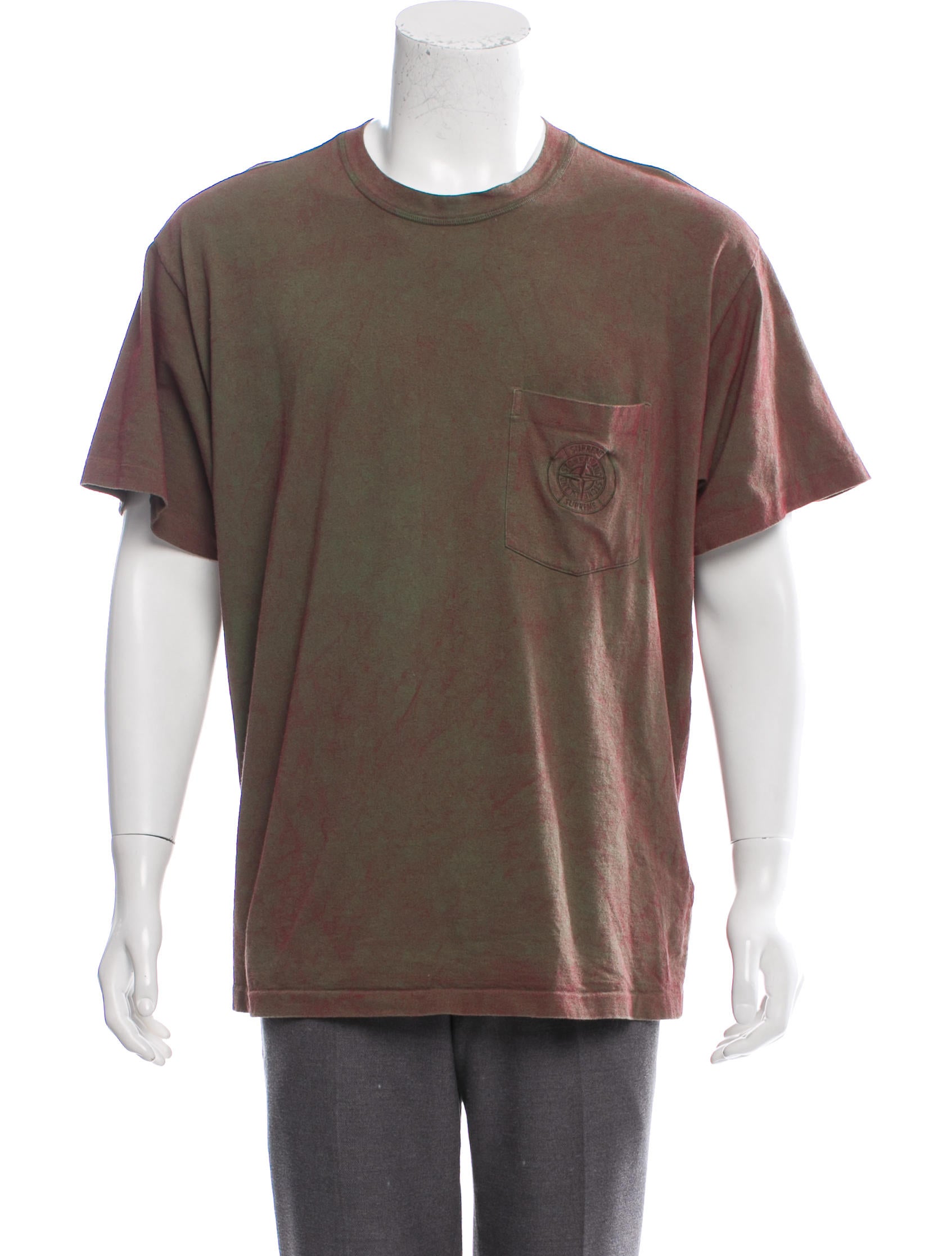 Supreme Embroidered Logo Printed T-Shirt