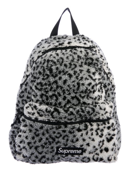 Supreme Leopard Fleece Backpack