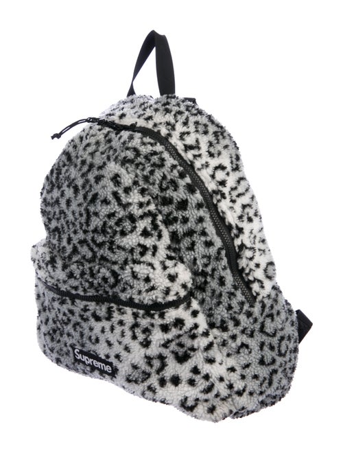 Supreme Leopard Fleece Backpack