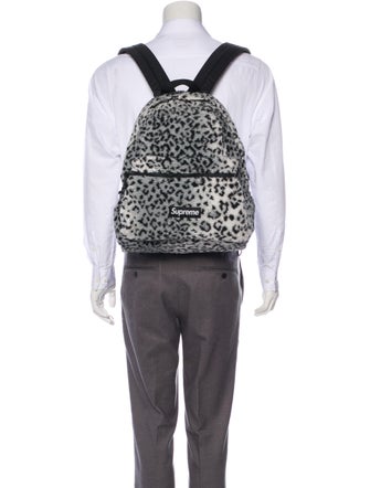 Supreme Leopard Fleece Backpack