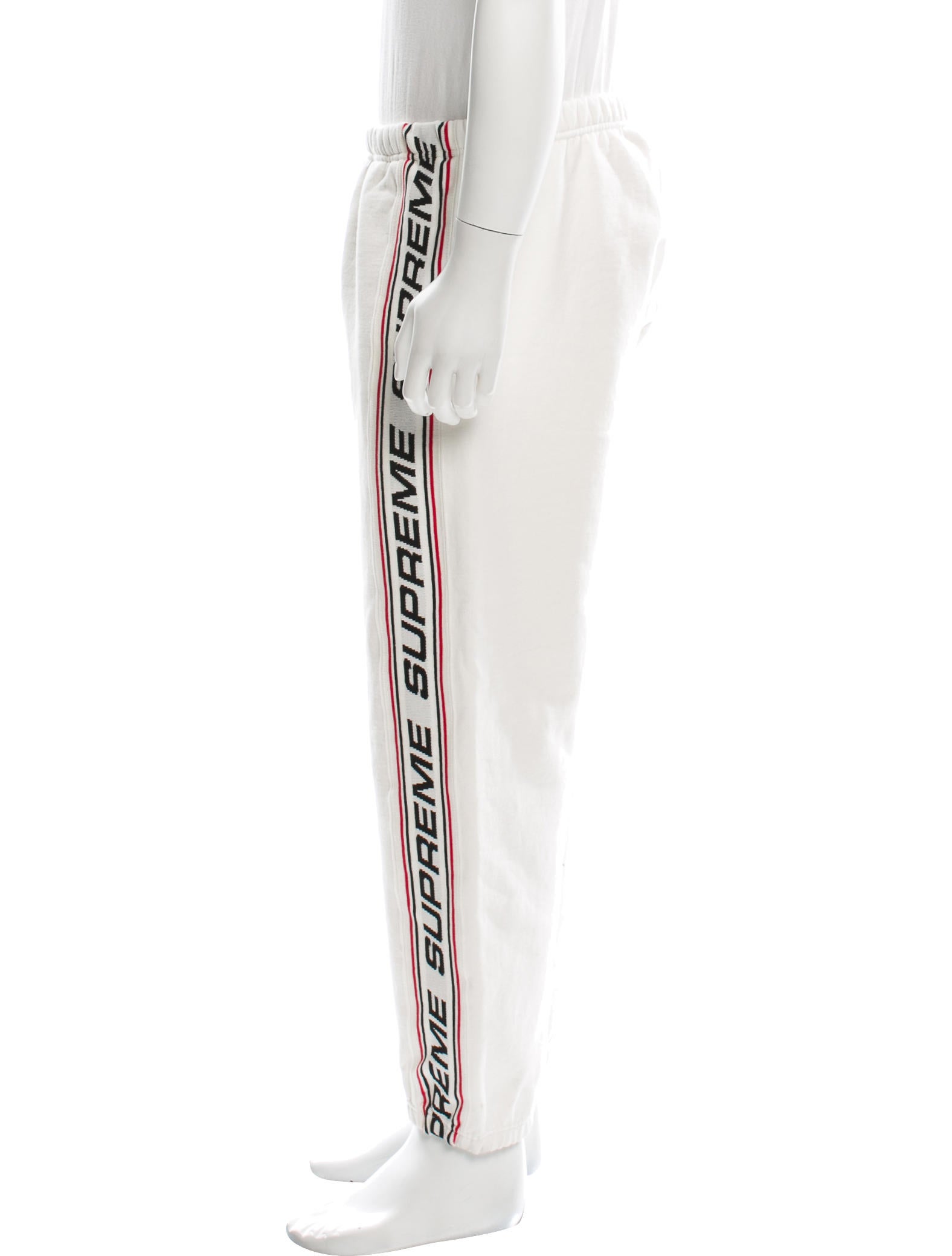 supreme text rib sweatpant