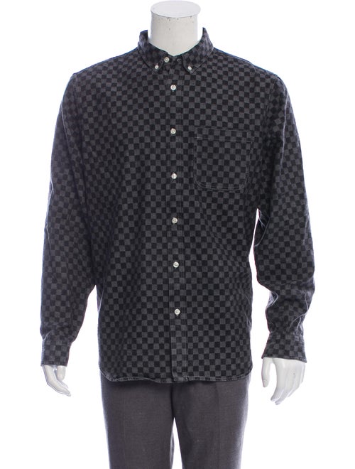 Supreme Checkered Chambray Shirt black
