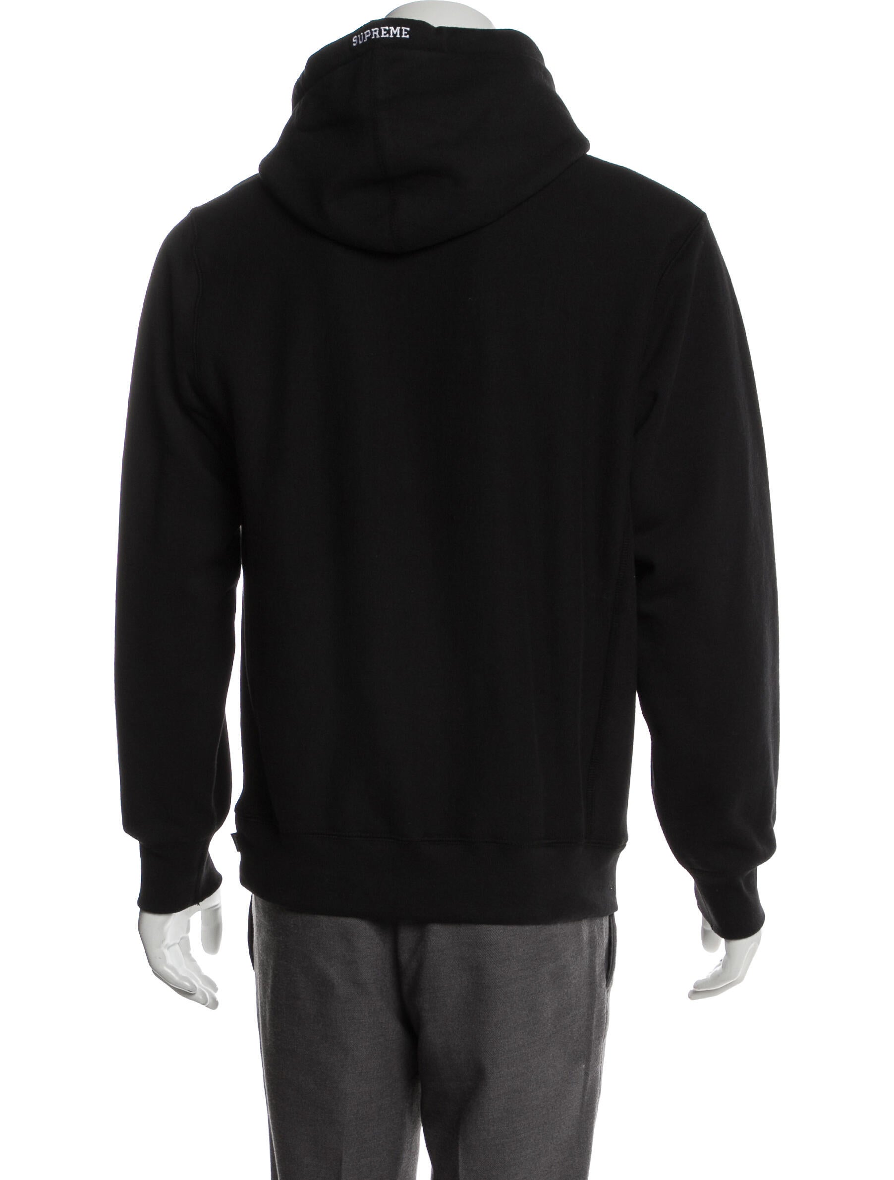 supreme quilted hooded sweatshirt