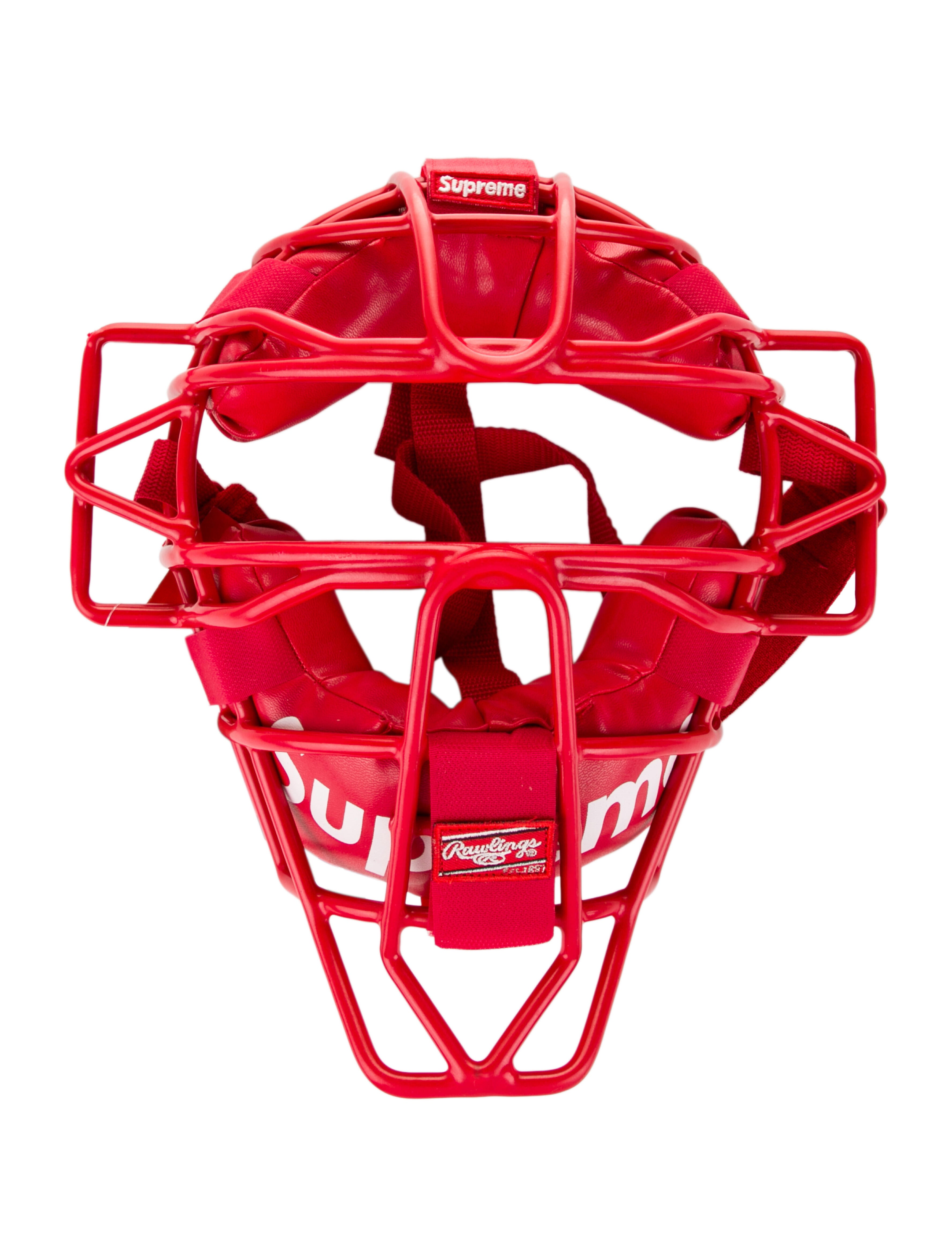 Supreme Rawlings Catcher's Mask Red Decorative Accents, Decor