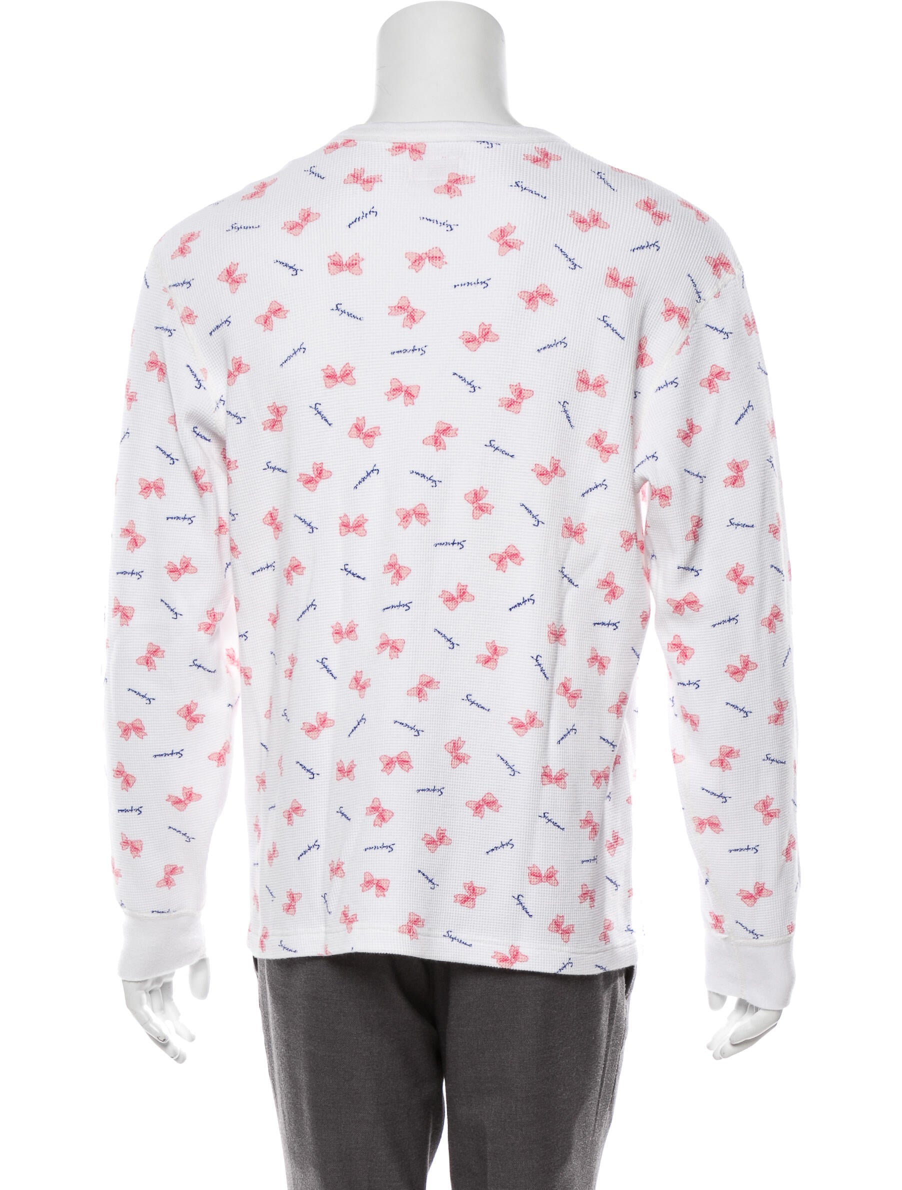 Supreme 2019 Bow Waffle Thermal - White T-Shirts, Clothing