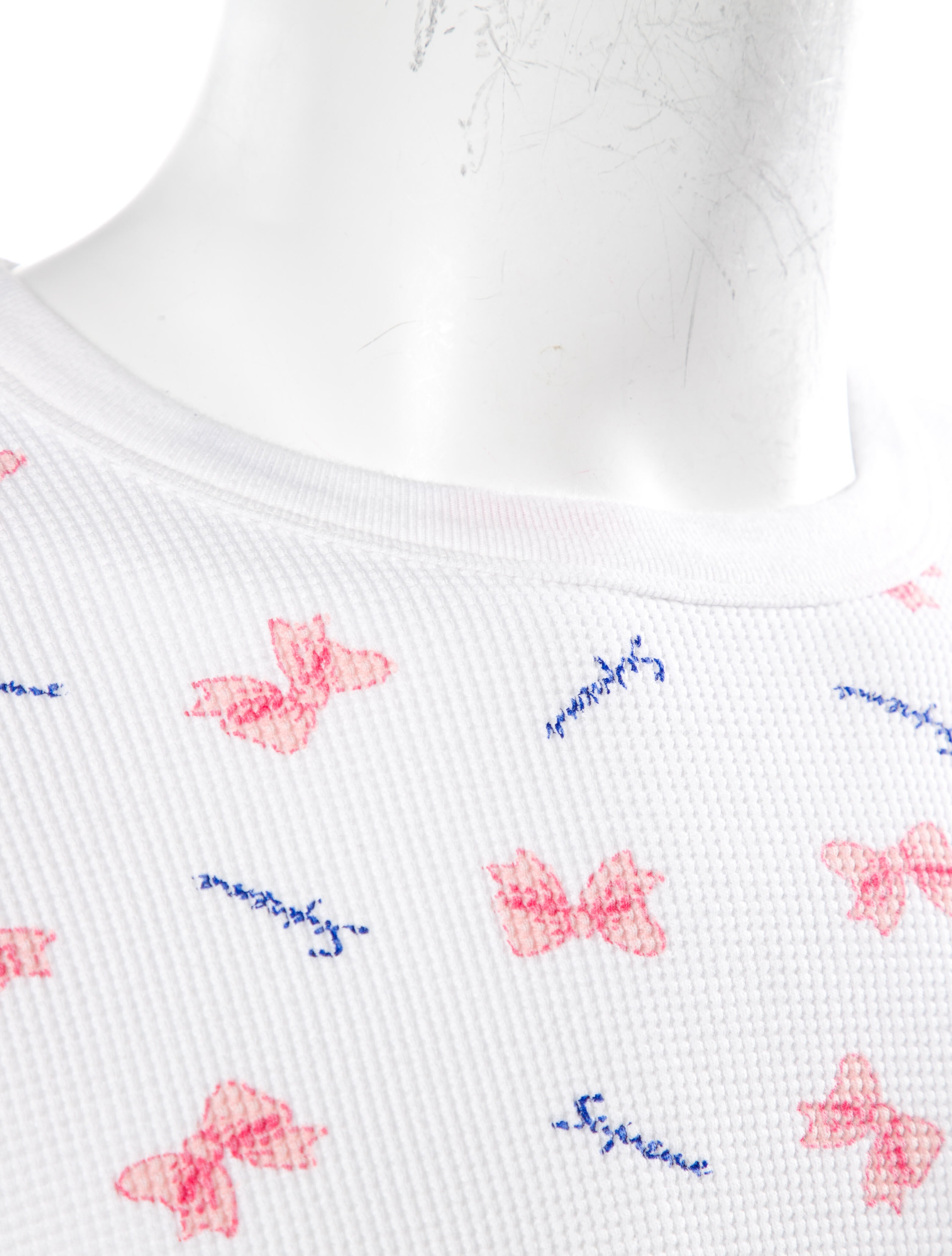 Supreme 2019 Bow Waffle Thermal - White T-Shirts, Clothing