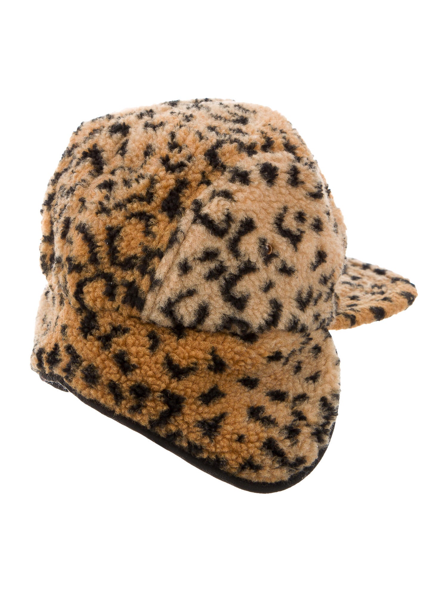 Supreme Leopard Polar Fleece Earflap Camp Cap - Hats, Accessories