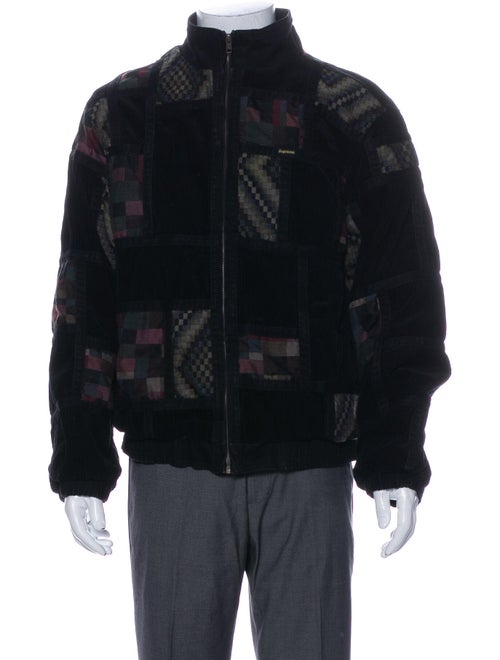 Supreme Corduroy Patchwork Jacket Black