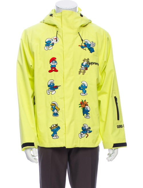 Supreme 2020 Smurfs Gore-Tex Bomber Jacket Yellow
