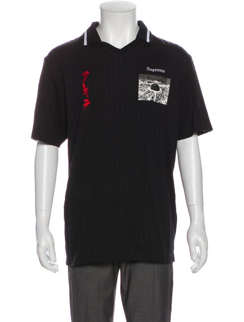 Supreme 2017 Akira Soccer Polo Shirt Black