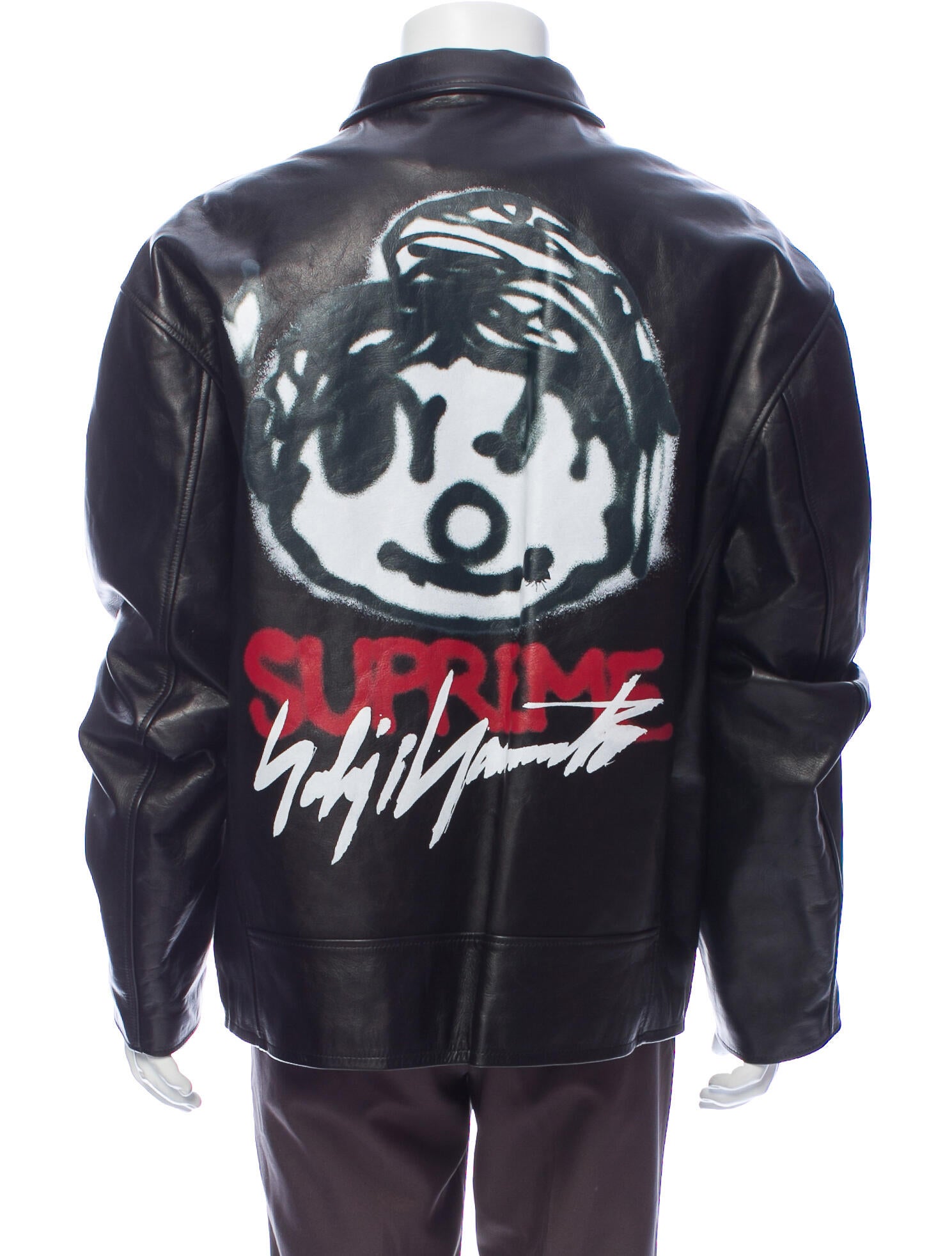 【新品】Supreme ヨウジヤマモトLeatherJACKET Supreme Y's by Yohji Yamamoto Leather Jacket Black Men's - FW25 - US