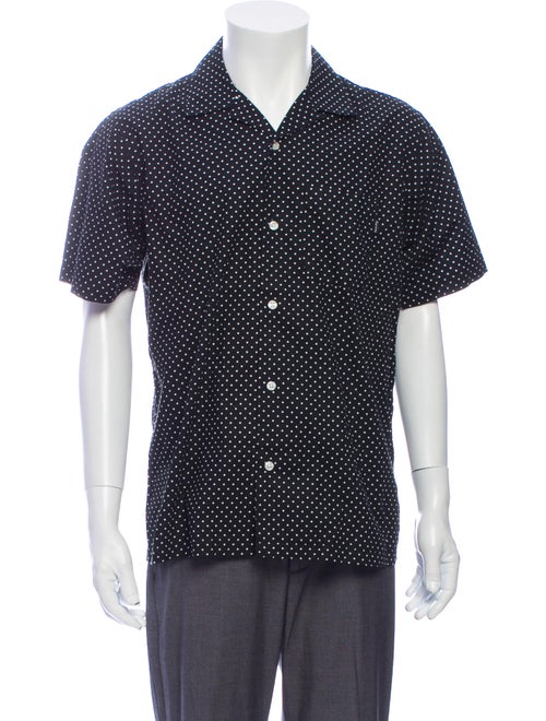 Supreme Polka Dot Print Short Sleeve Shirt Black