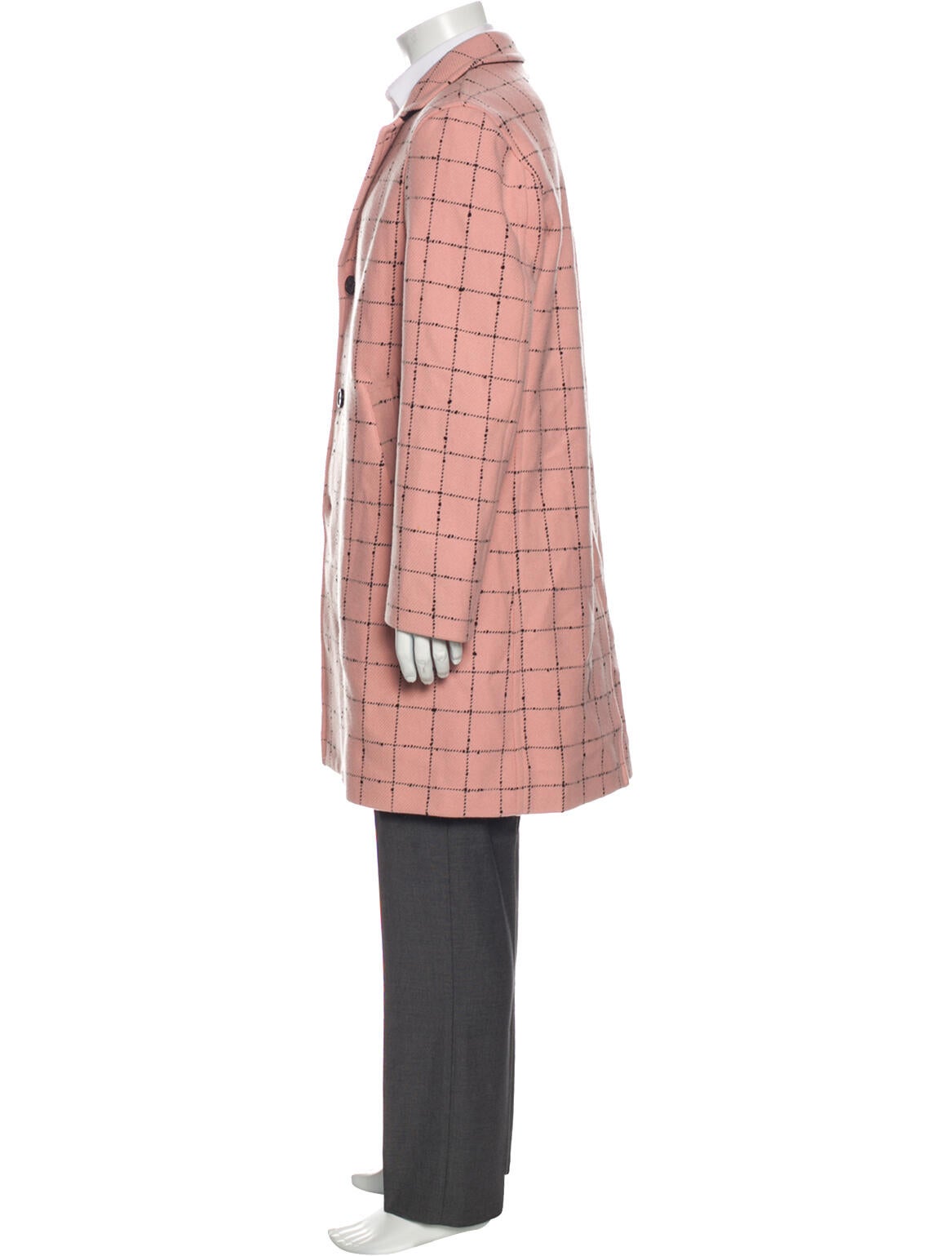 Supreme Wool Windowpane Overcoat ピンク（Supreme Windowpane