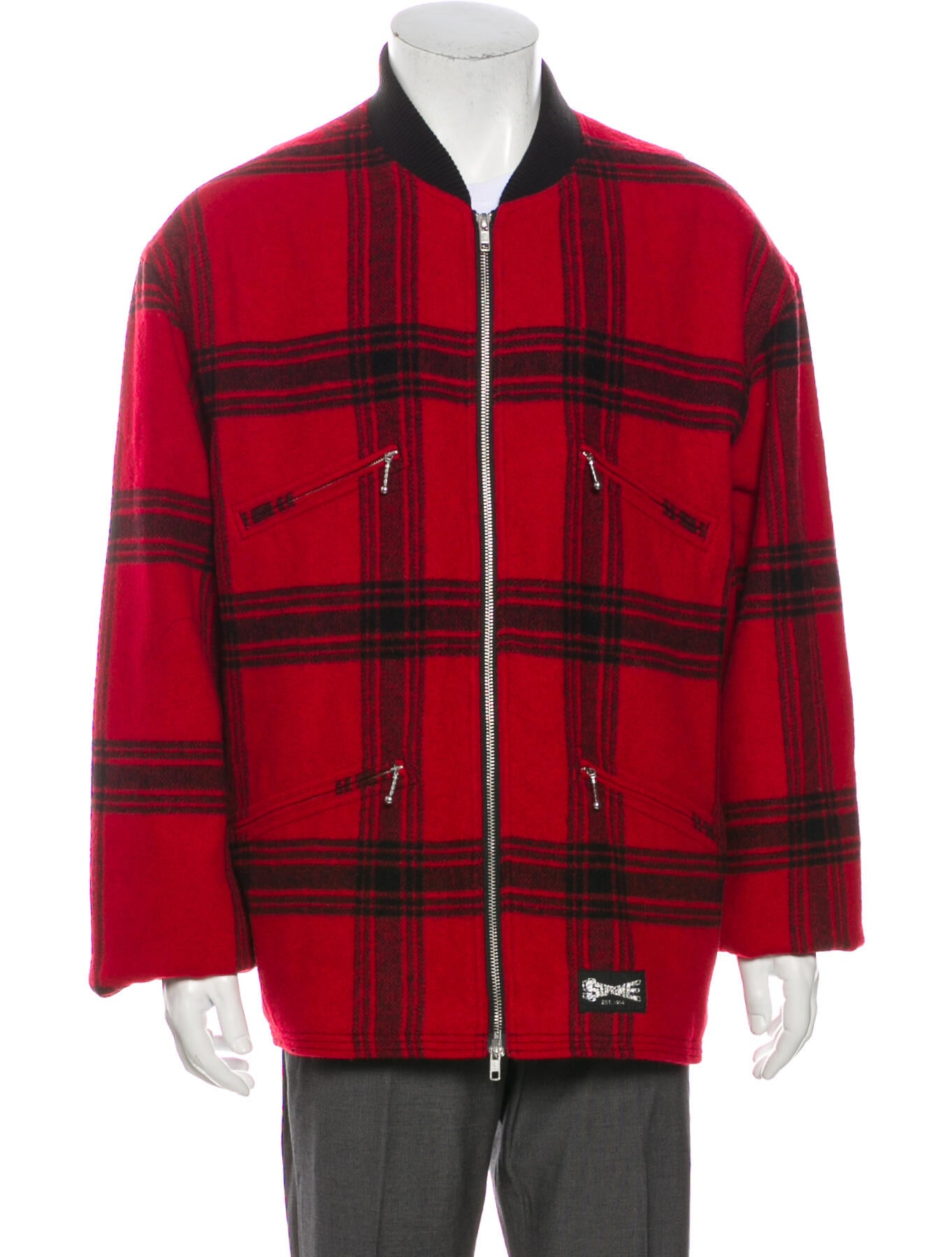 supreme zip car jacket