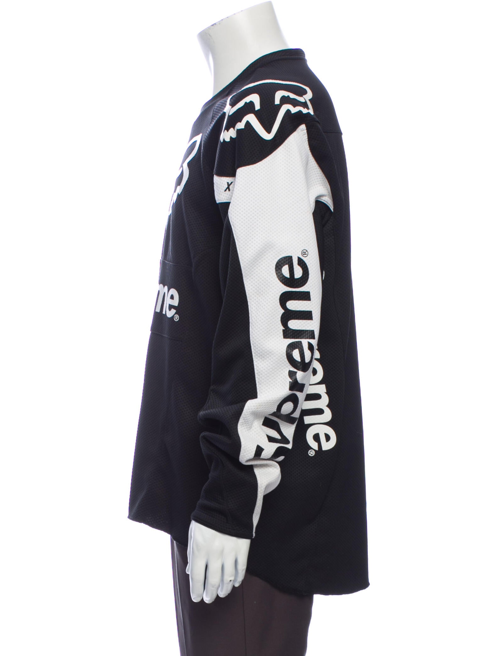 Supreme 2018 x Fox Racing Moto Jersey T-Shirt - Black T-Shirts