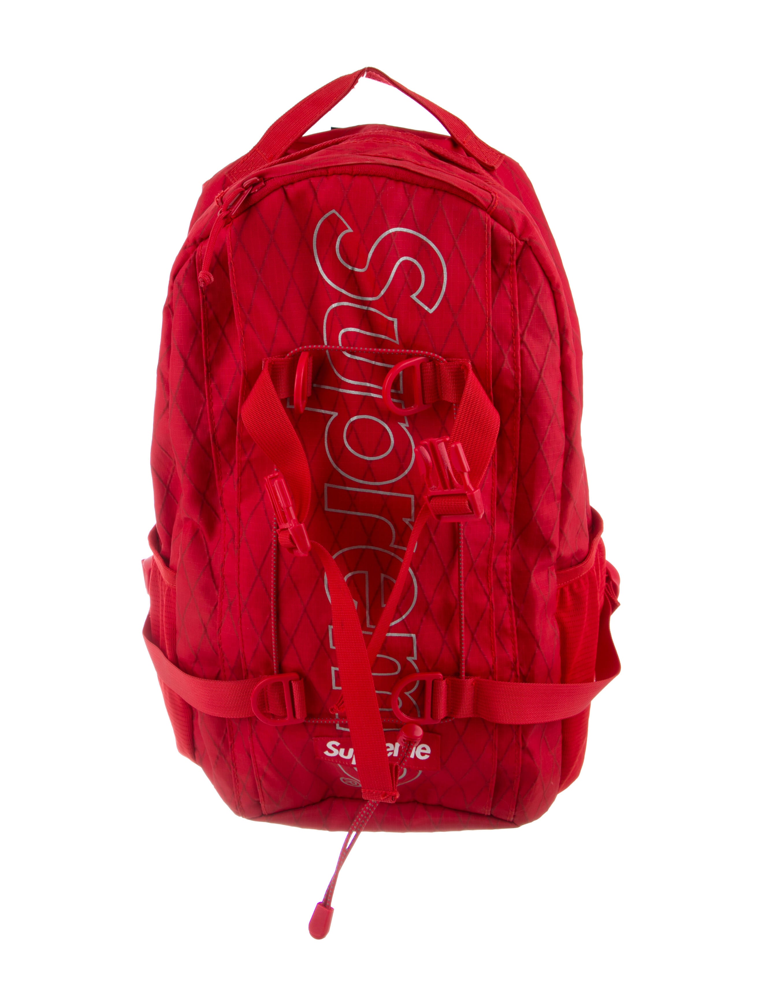 supreme red backpack fw18
