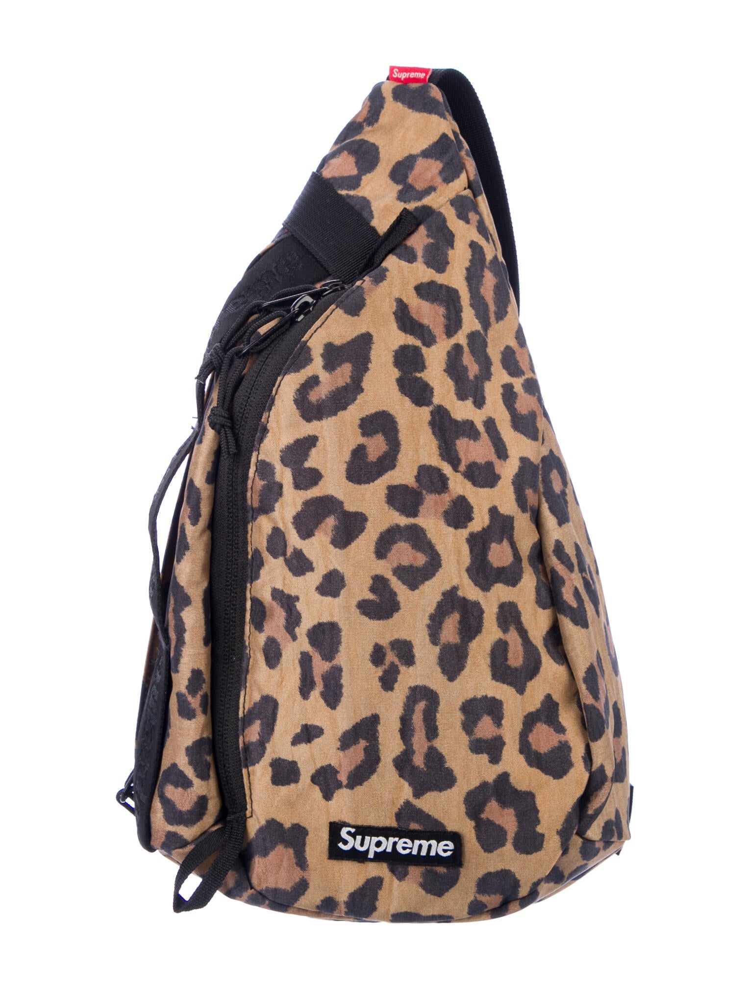 supreme leopard sling bag