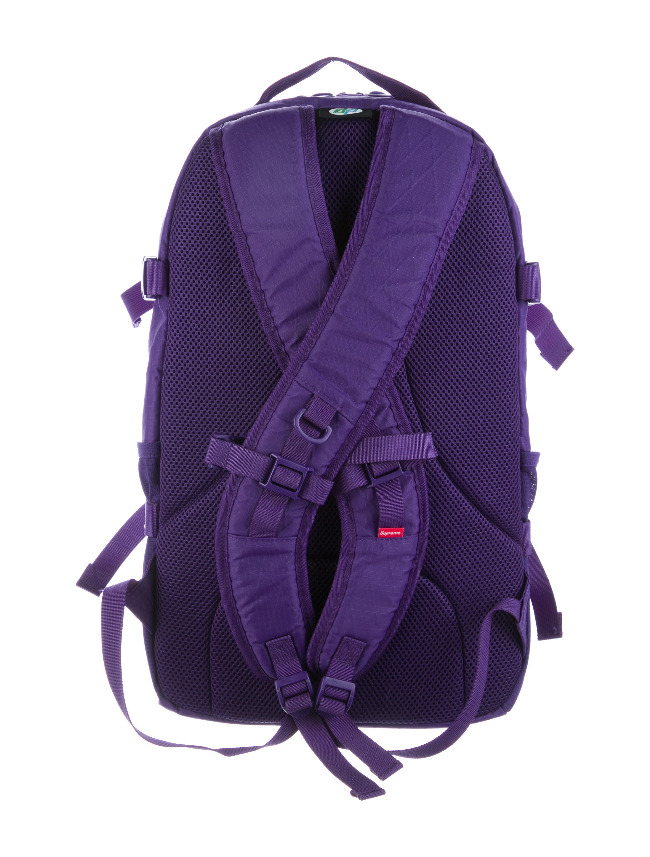 Supreme Box Logo Backpack 'Purple' - Purple Backpacks, Bags