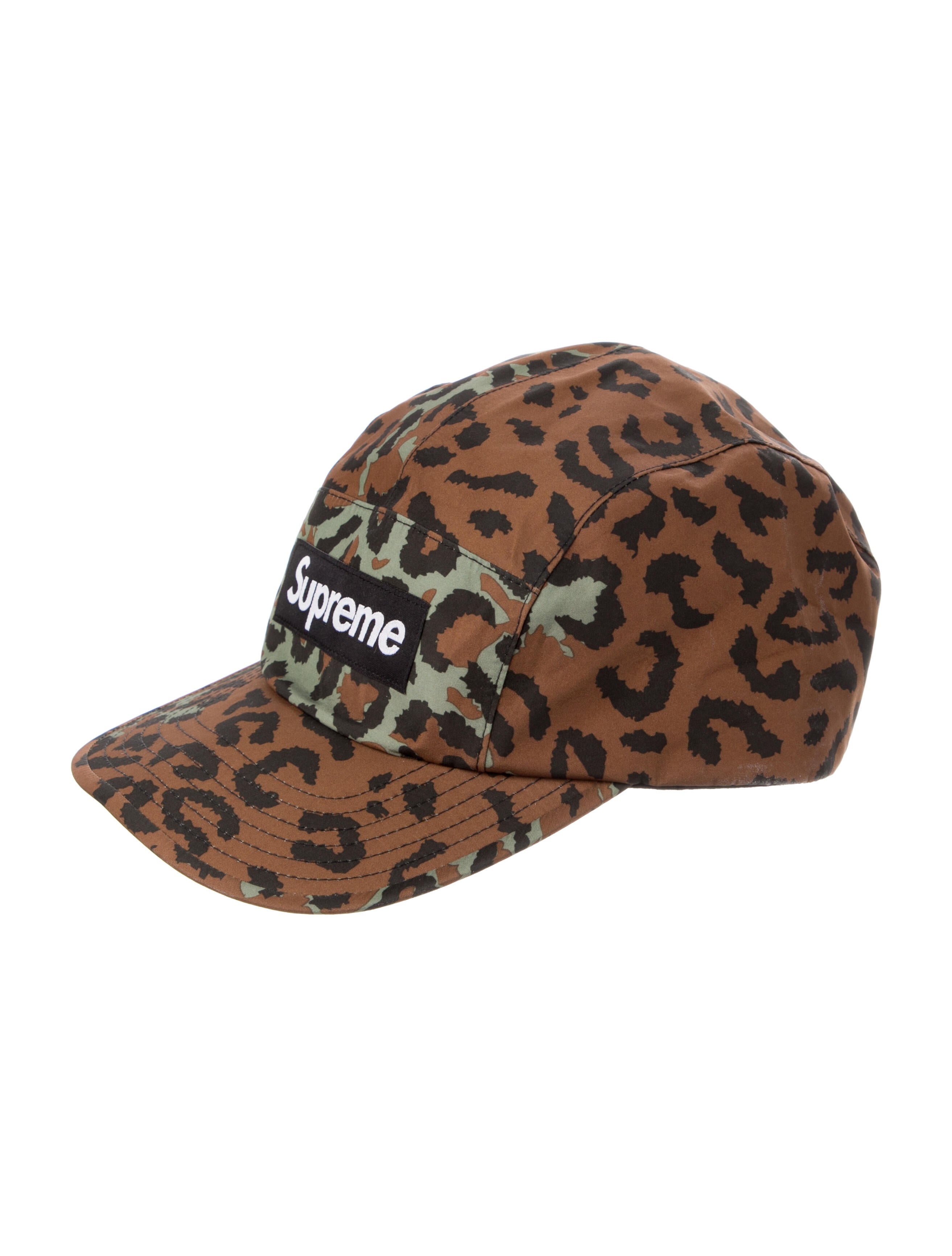 Supreme GORE TEX Leopard Camp Cap - Brown Hats, Accessories