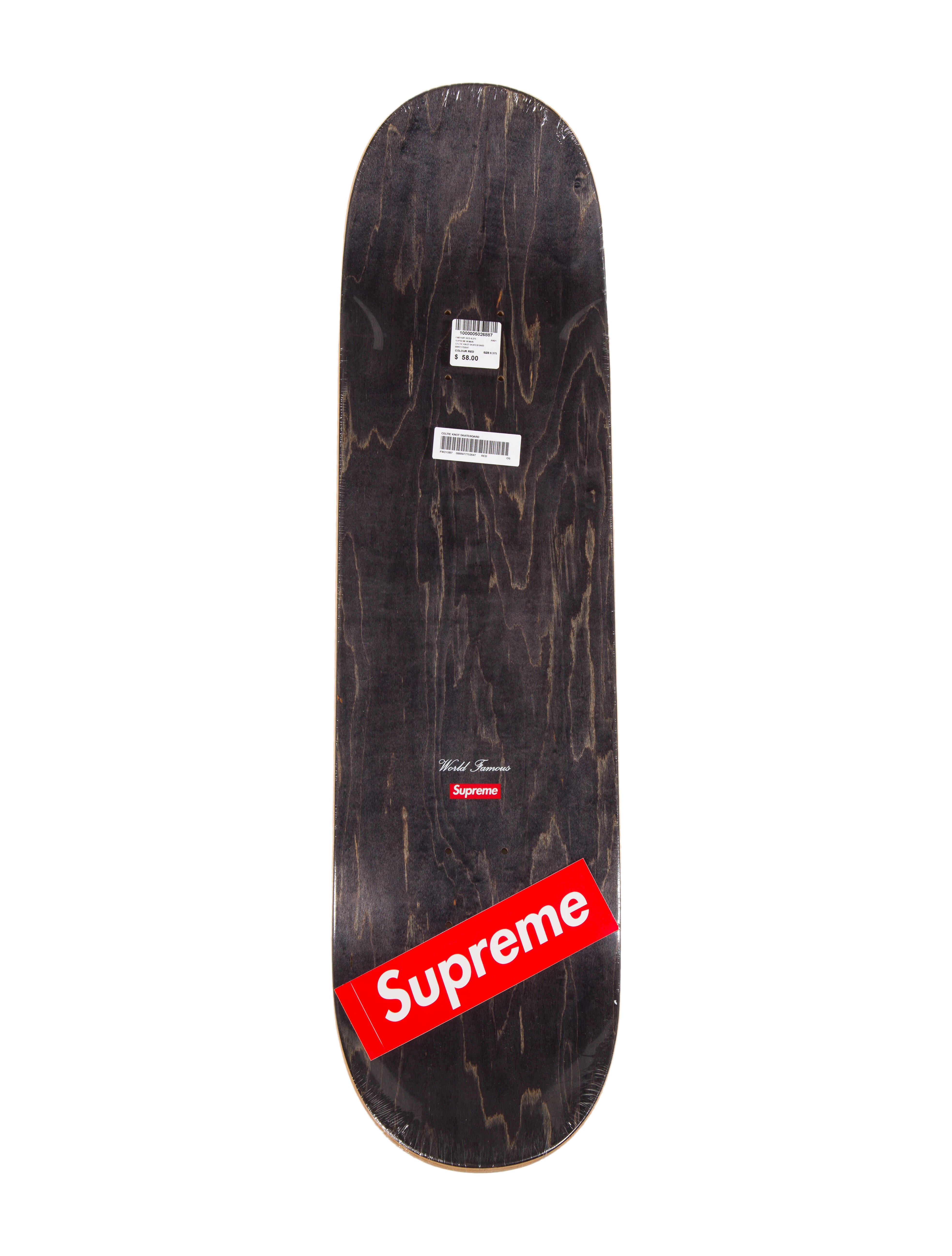 Supreme 2021 Celtic Knot Skateboard Deck - Red Skate Decks