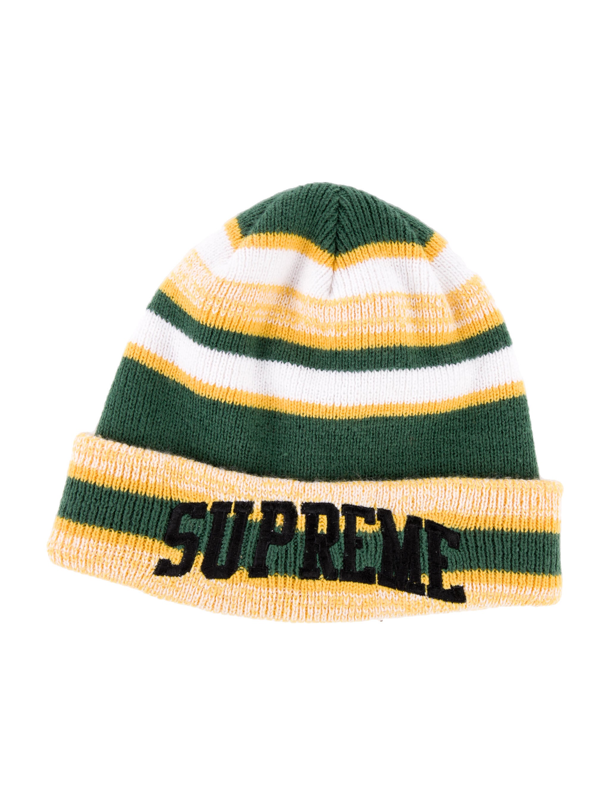 supreme heather stripe beanie