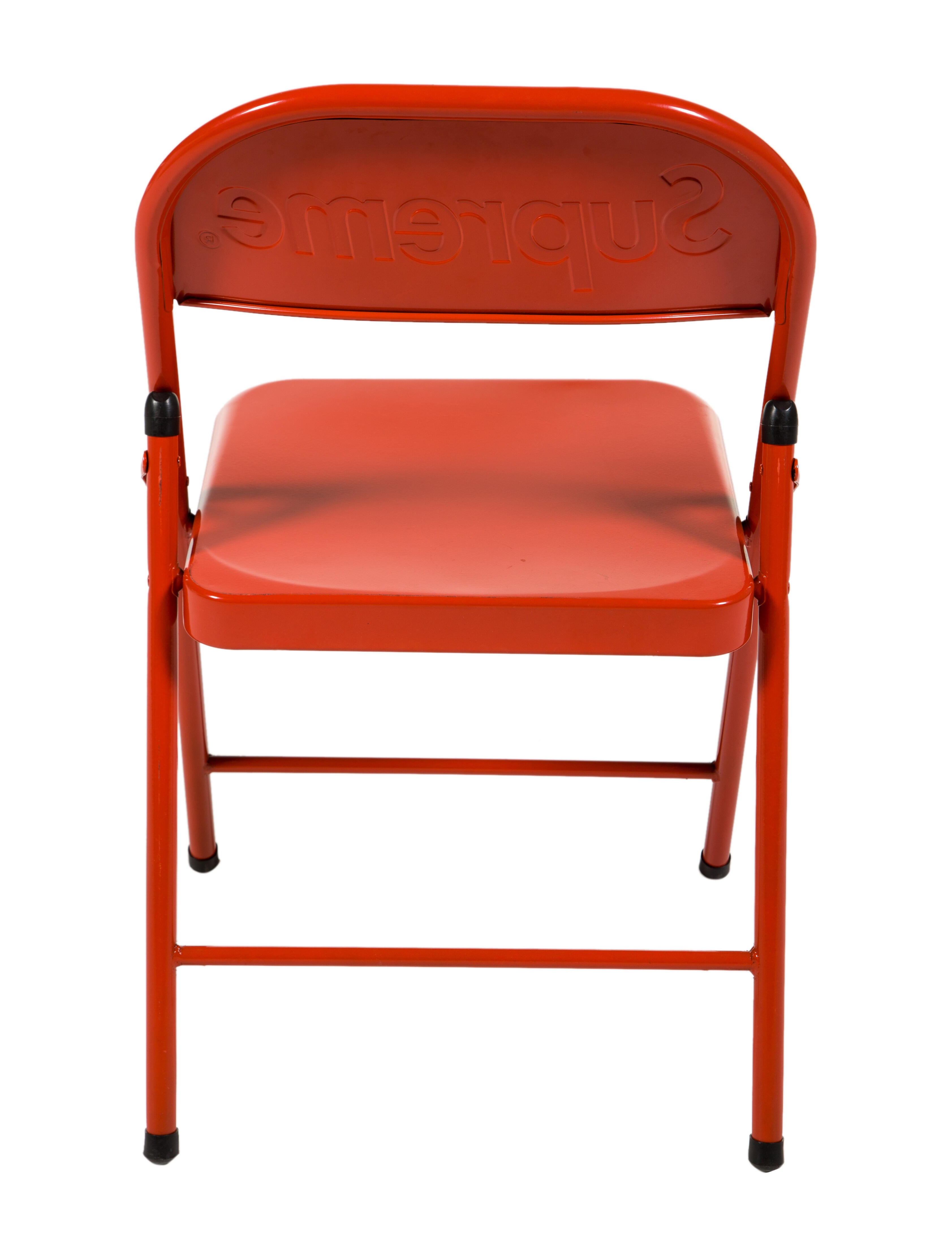 Supreme 2020 Folding Chair - 1 pieces, Red Seating, Furniture