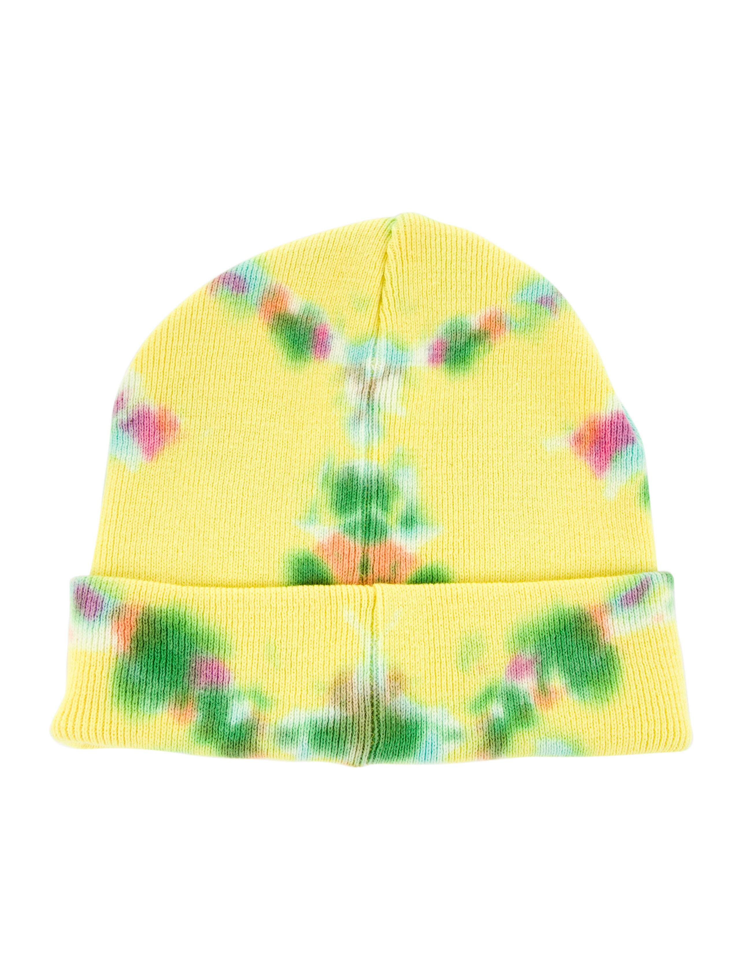 Supreme Splatter Dyed Beanie - Yellow 