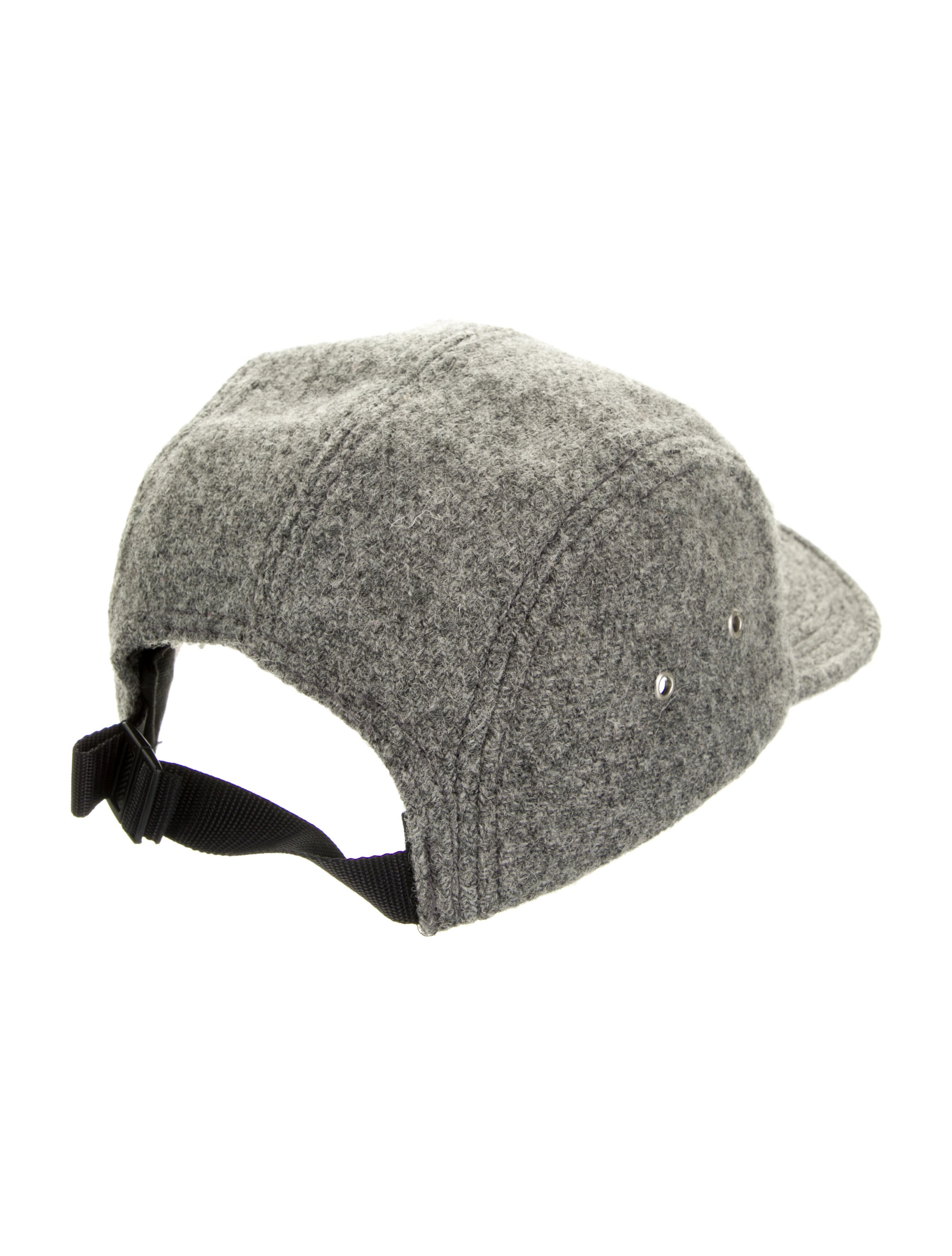 Supreme x Harris Tweed Wool Camp Cap - Grey Hats, Accessories