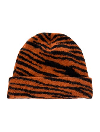 Supreme Mohair Tiger Stripe Beanie