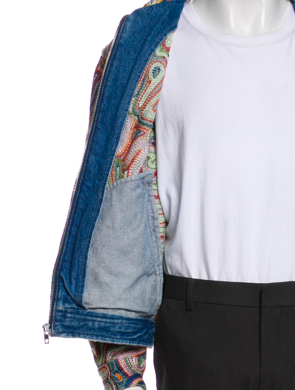 Supreme 2022 Chainstitch Denim Trucker Jacket - Blue Outerwear