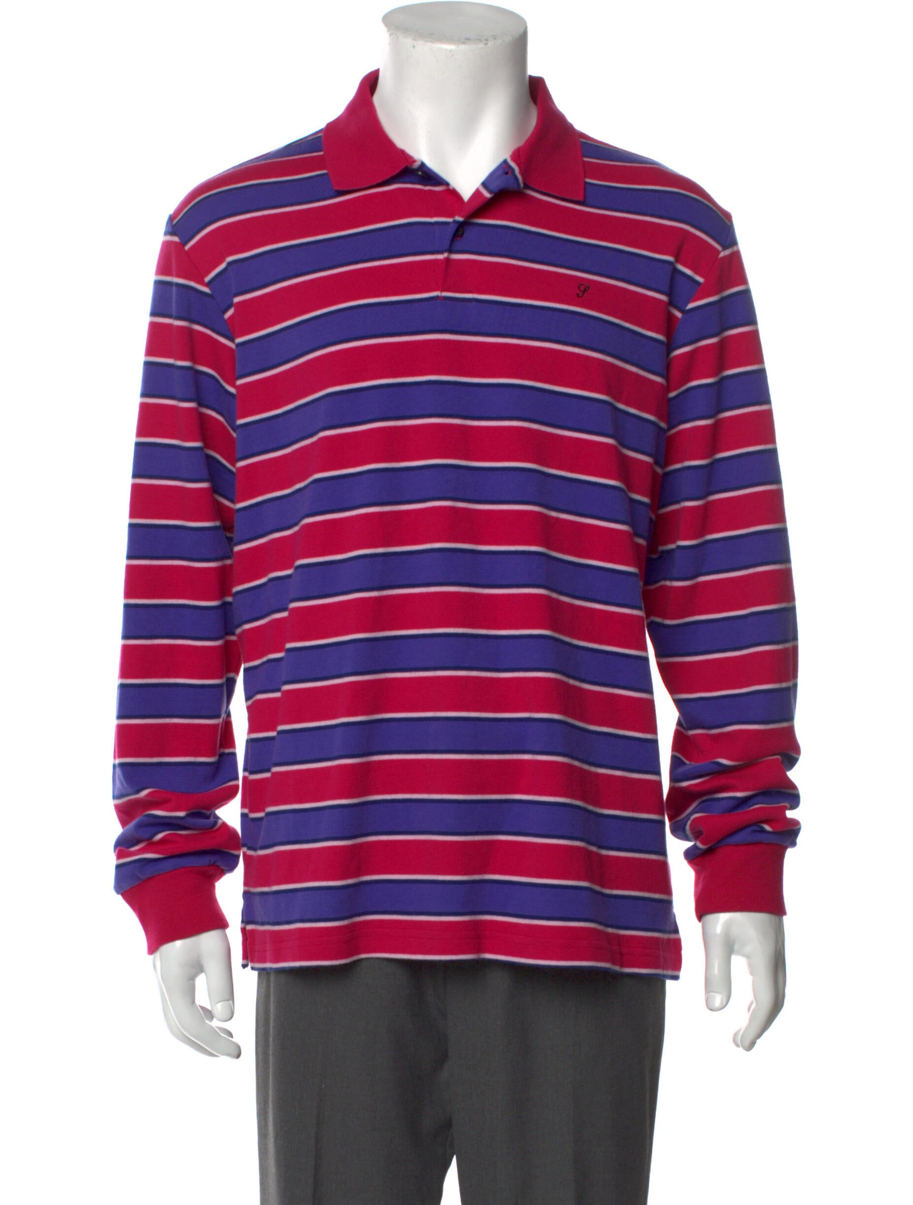 カットソー Supreme - Supreme Sideline L/S Polo Royal 長袖ポロの 直営通販通販サイト Supreme長袖ポロシャツ ポロシャツ