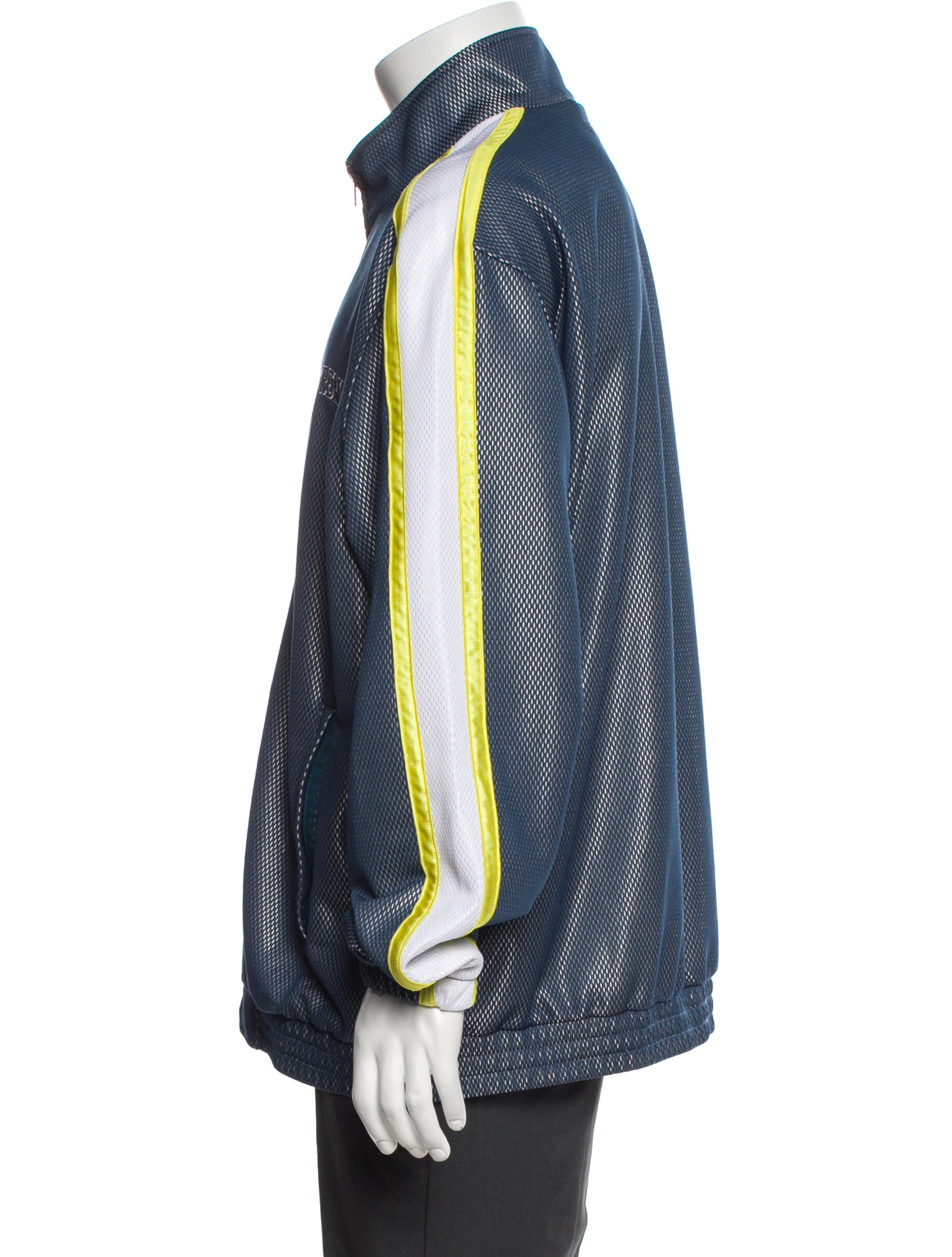 Supreme 2018 Bonded Mesh Track Performance Jacket - Blue Outerwear