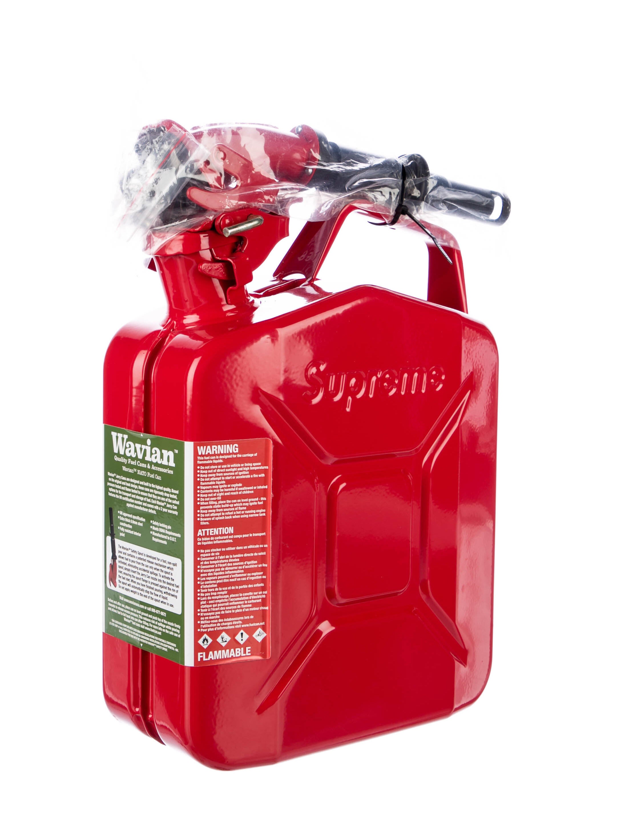 Supreme Wavian 5L Jerry Can Red Free Supreme Wavian 5L Jerry Can Red