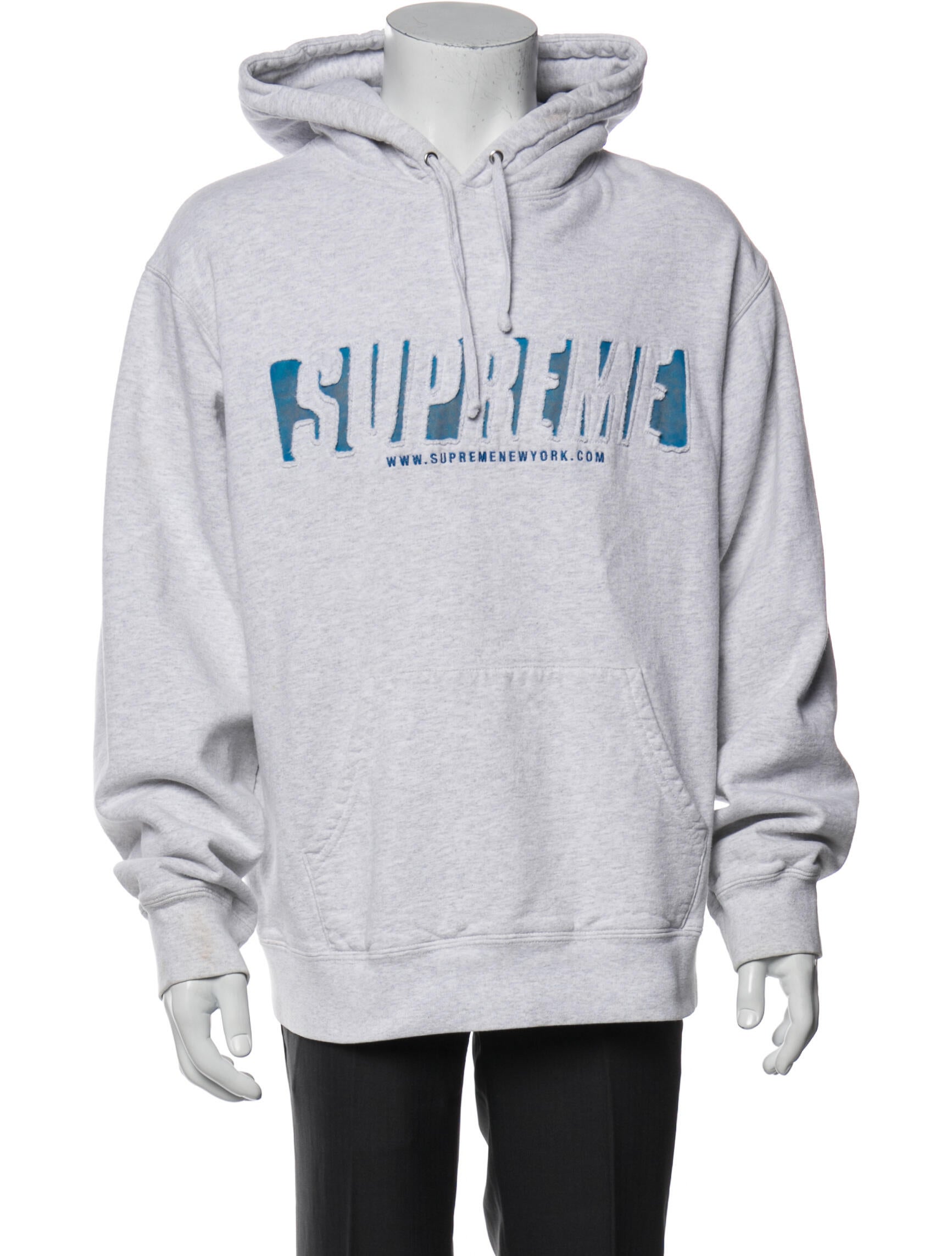 supreme reflective cutout hoodie