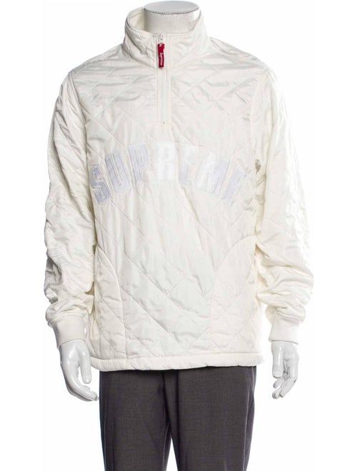 Supreme 2017 Arc Logo Quilted Half Zip Windbreaker