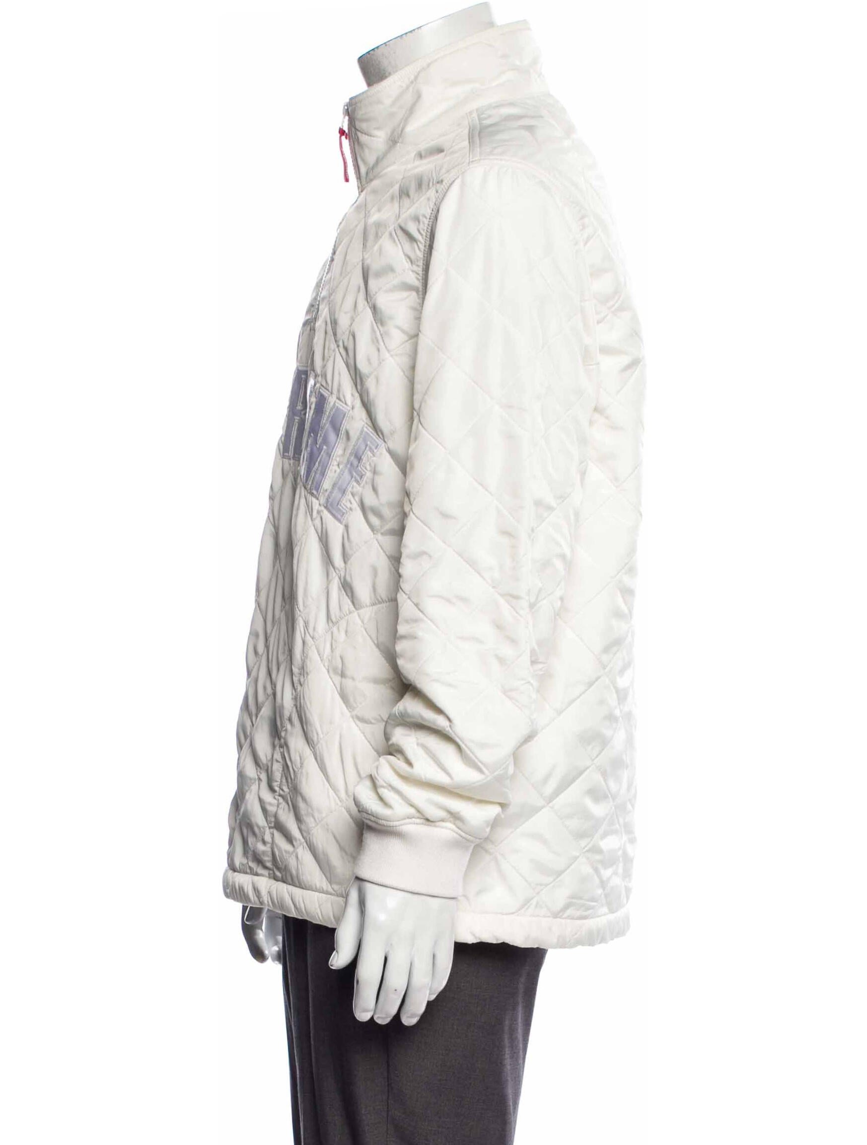 Supreme 2017 Arc Logo Quilted Half Zip Windbreaker