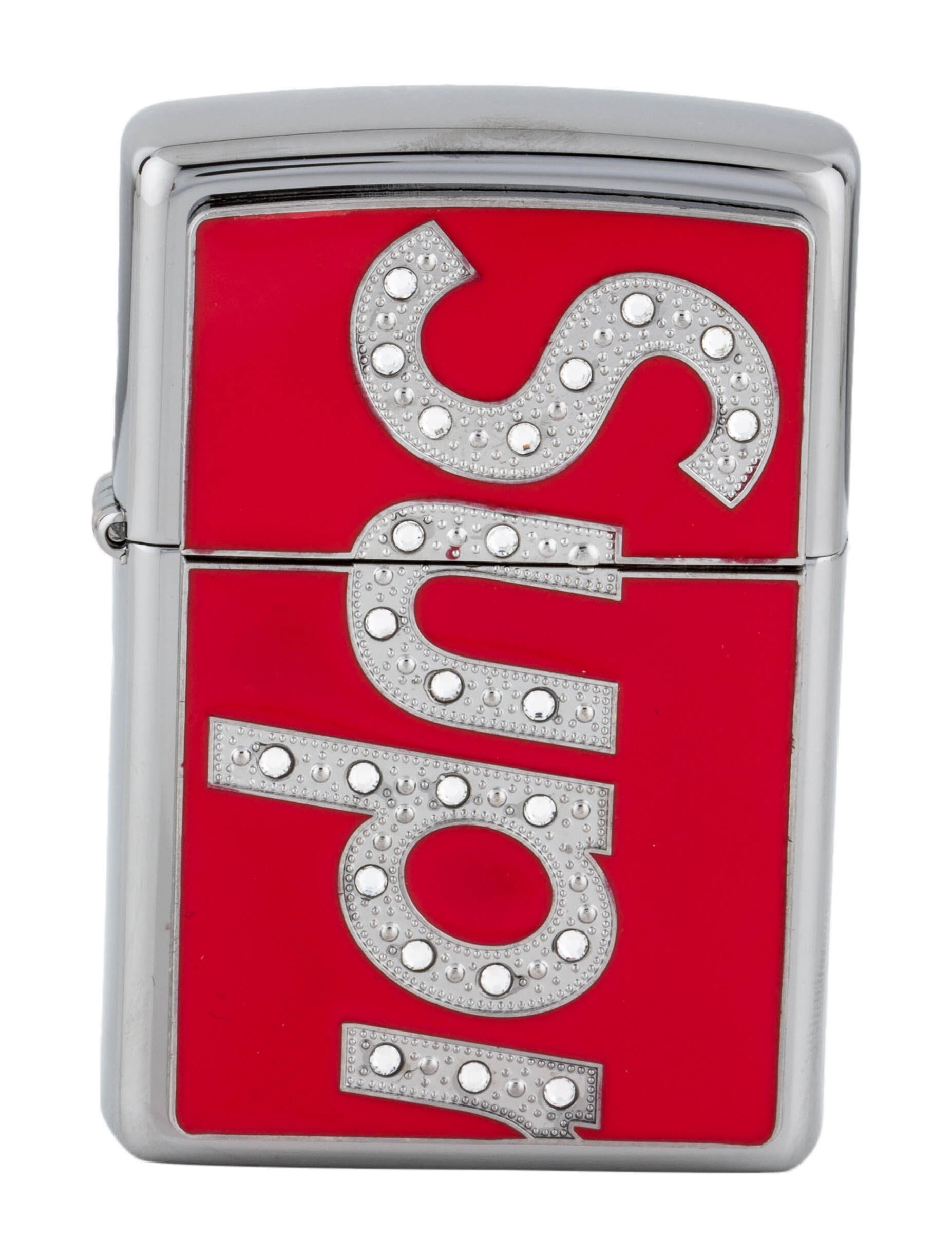 Supreme Swarovski Zippo w/ Tags - Silver Lighters, Accessories