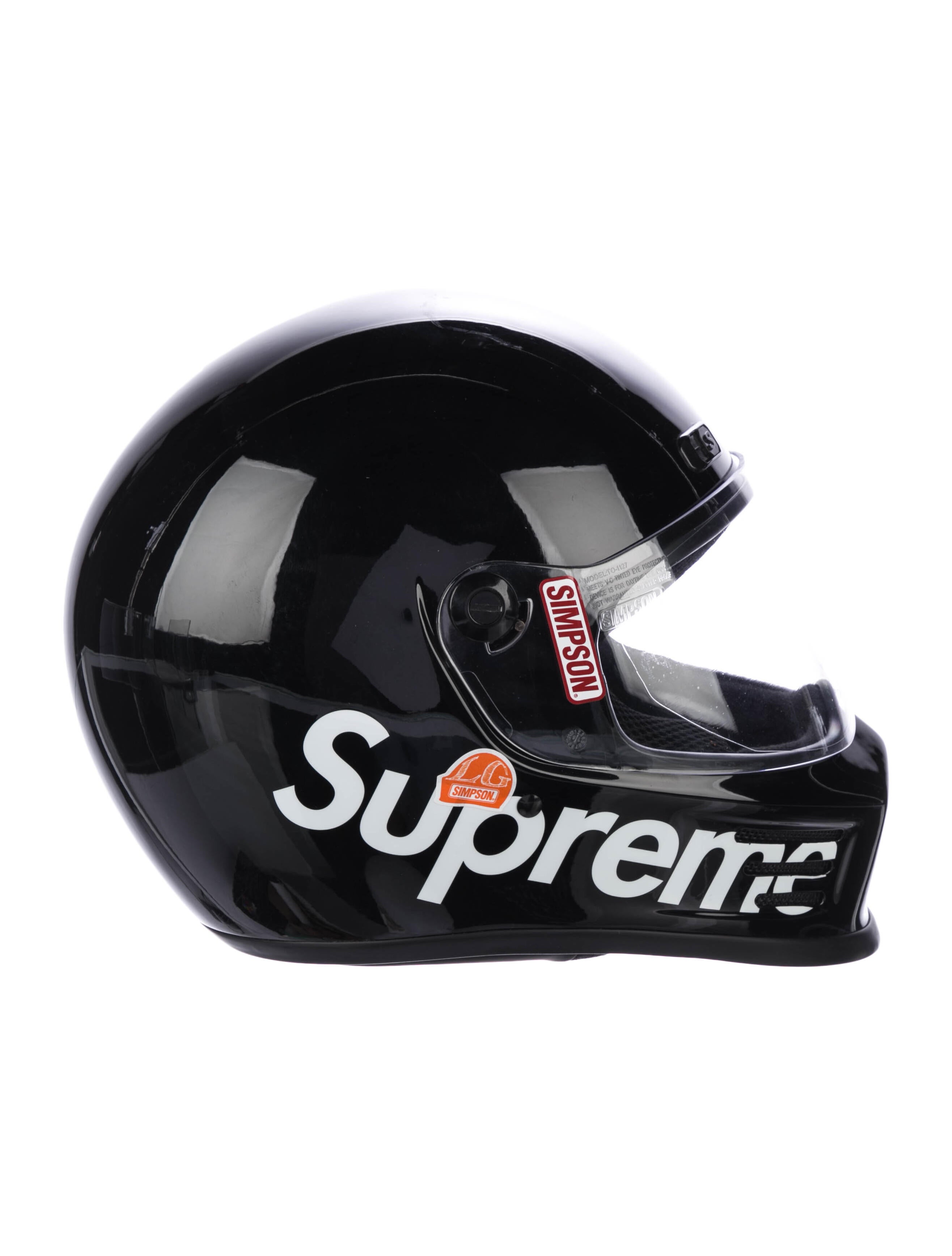 Supreme Simpson Street Bandit Helmet - Black Snow Gear, Sports  