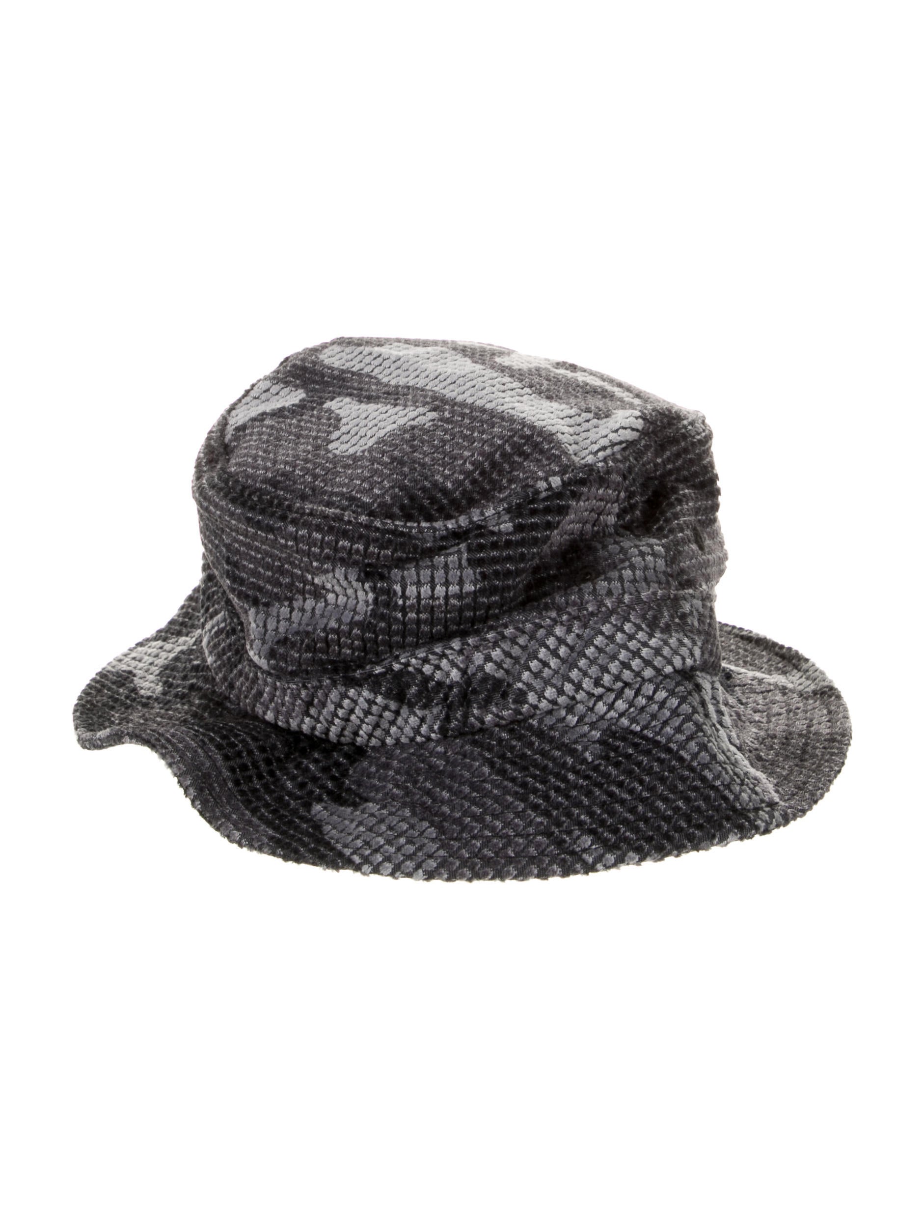 Supreme Camo Grid Velvet Crusher - Grey Hats, Accessories